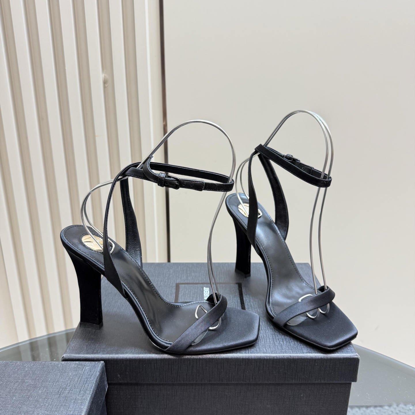 Saint Laurent Elegant Silk High Heel Sandals - Summer Collection 5 i1742756290474 6371 0 3