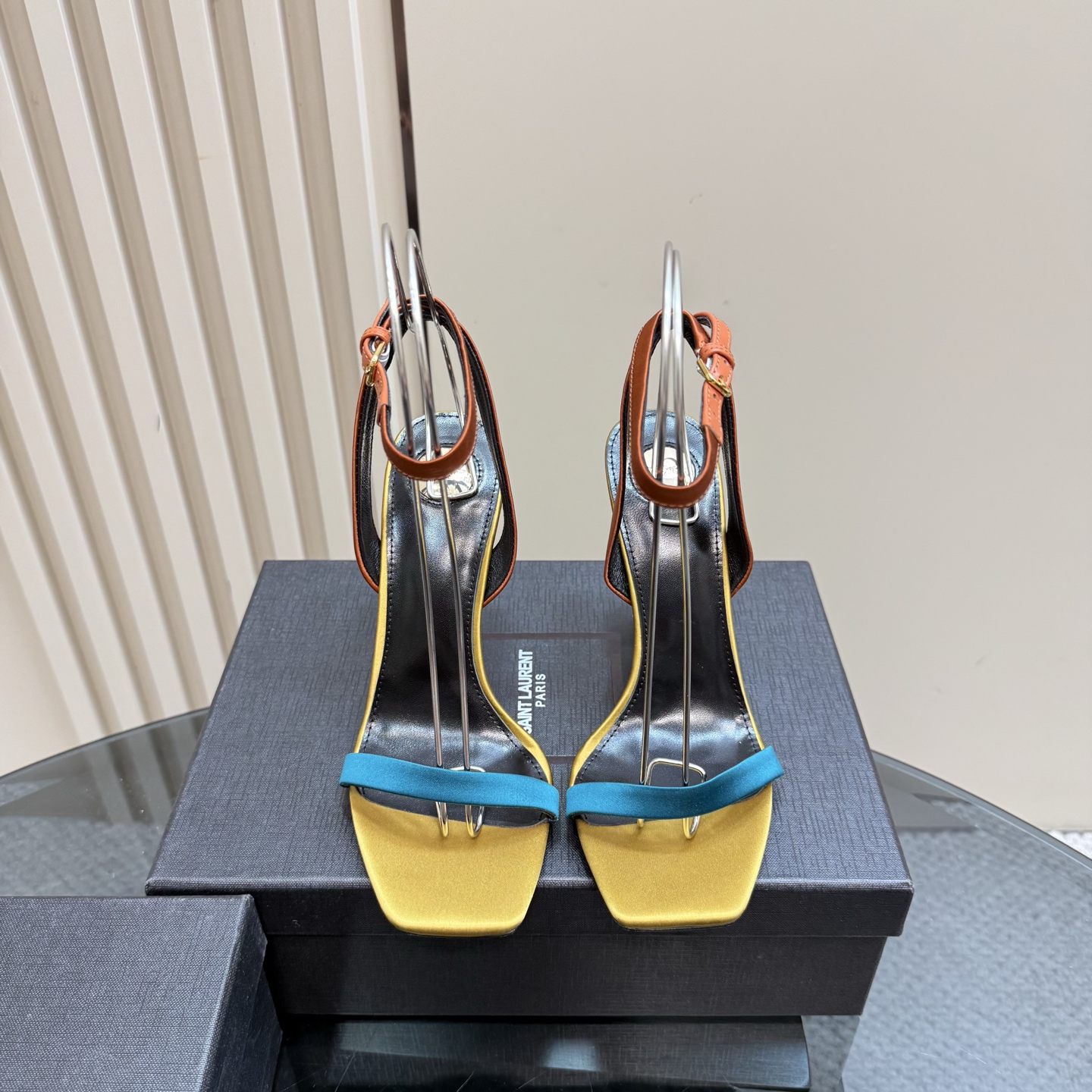 Saint Laurent High Heel Sandals, Elegant Ankle Strap Dress Shoes 4 i1742756482528 6606 0 1