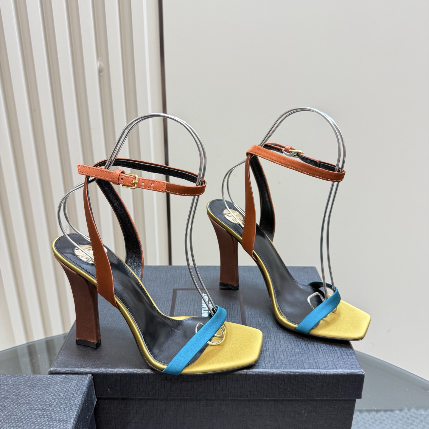 Saint Laurent High Heel Sandals, Elegant Ankle Strap Dress Shoes 6 i1742756482590 2677 0 3