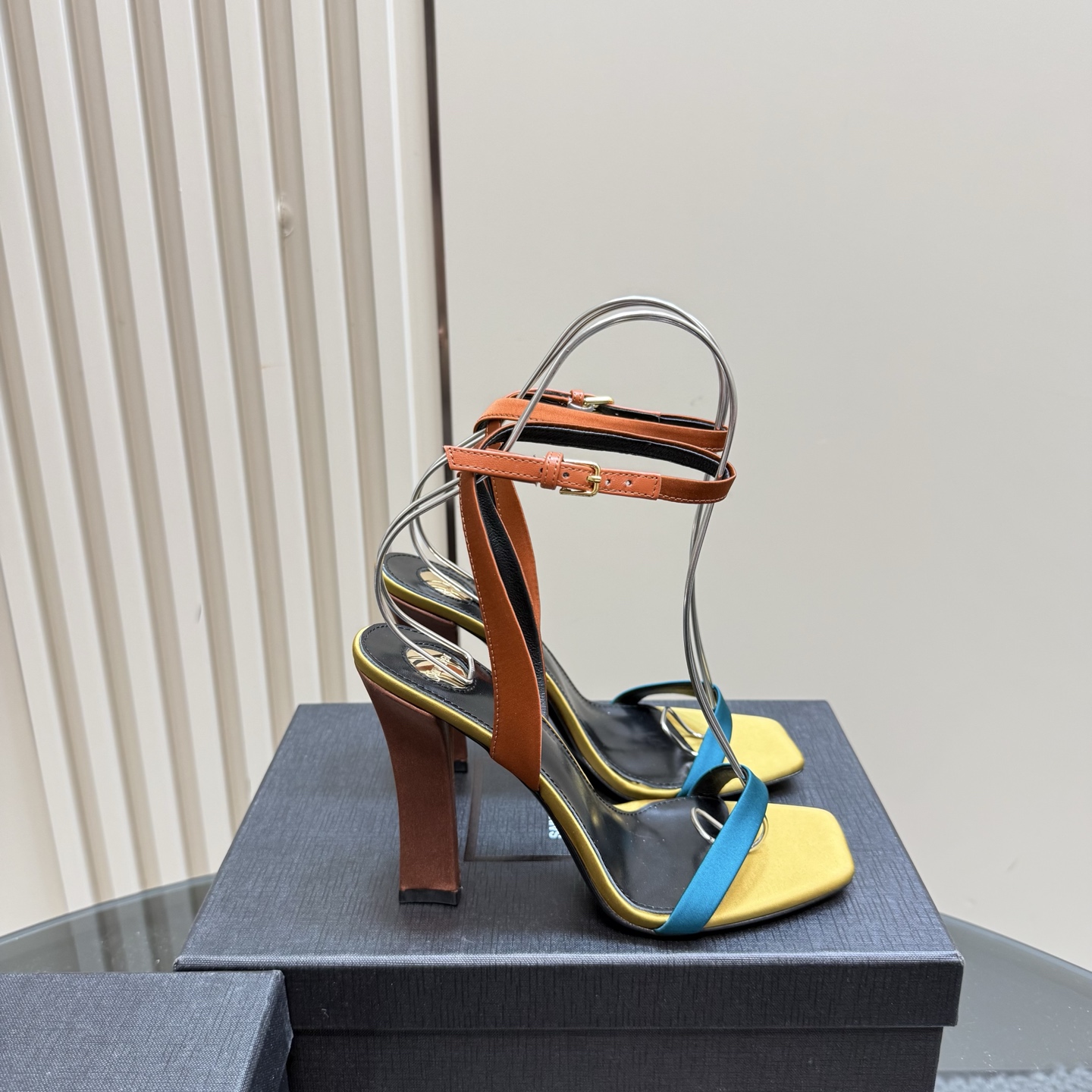 Saint Laurent High Heel Sandals, Elegant Ankle Strap Dress Shoes 9 i1742756483266 9573 0 6