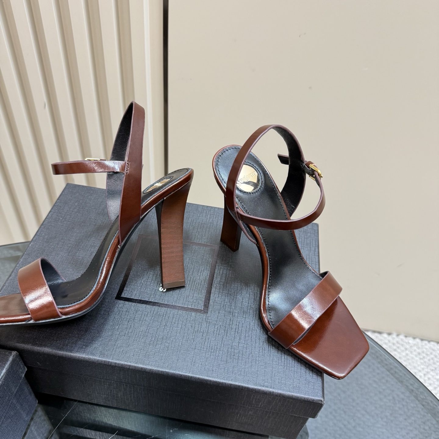 Saint Laurent 2025 Spring/Summer High Heel Sandals - Elegant Brown 5 i1742756508577 4332 0 2