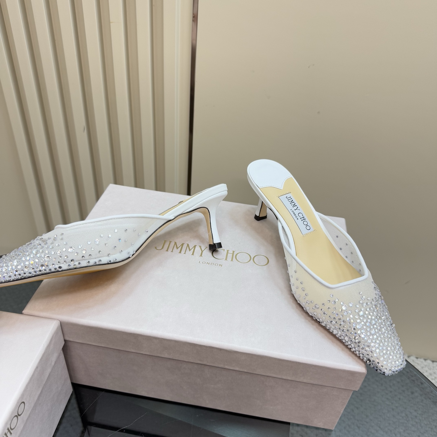 Jimmy Choo Women's Crystal Embellished Mesh Heeled Mules 5 i1743365985946 3133 0 2