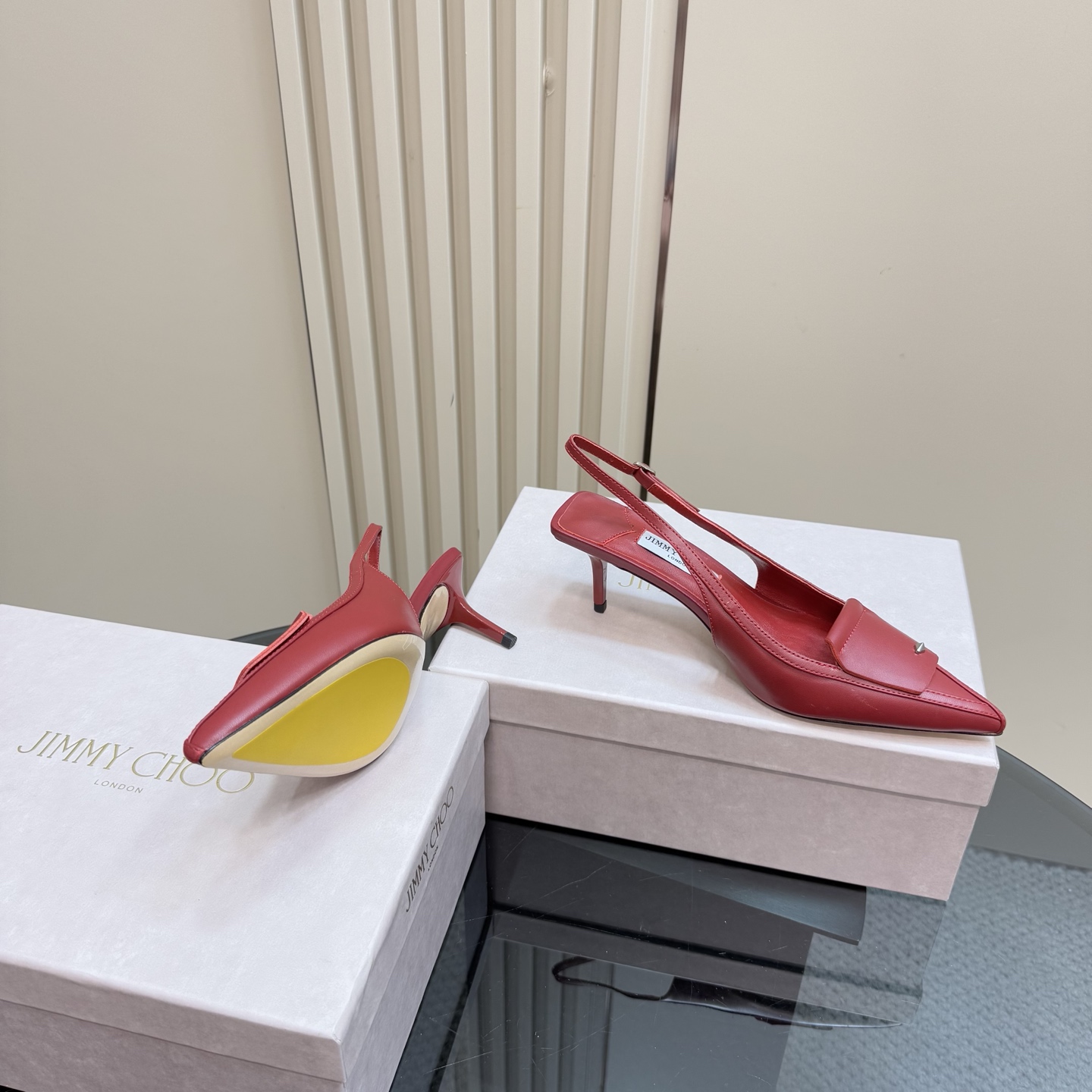 Jimmy Choo Slingback Heels: Elegant Leather Pointed Toe Pumps for Women 8 i1743367334196 5822 0 5