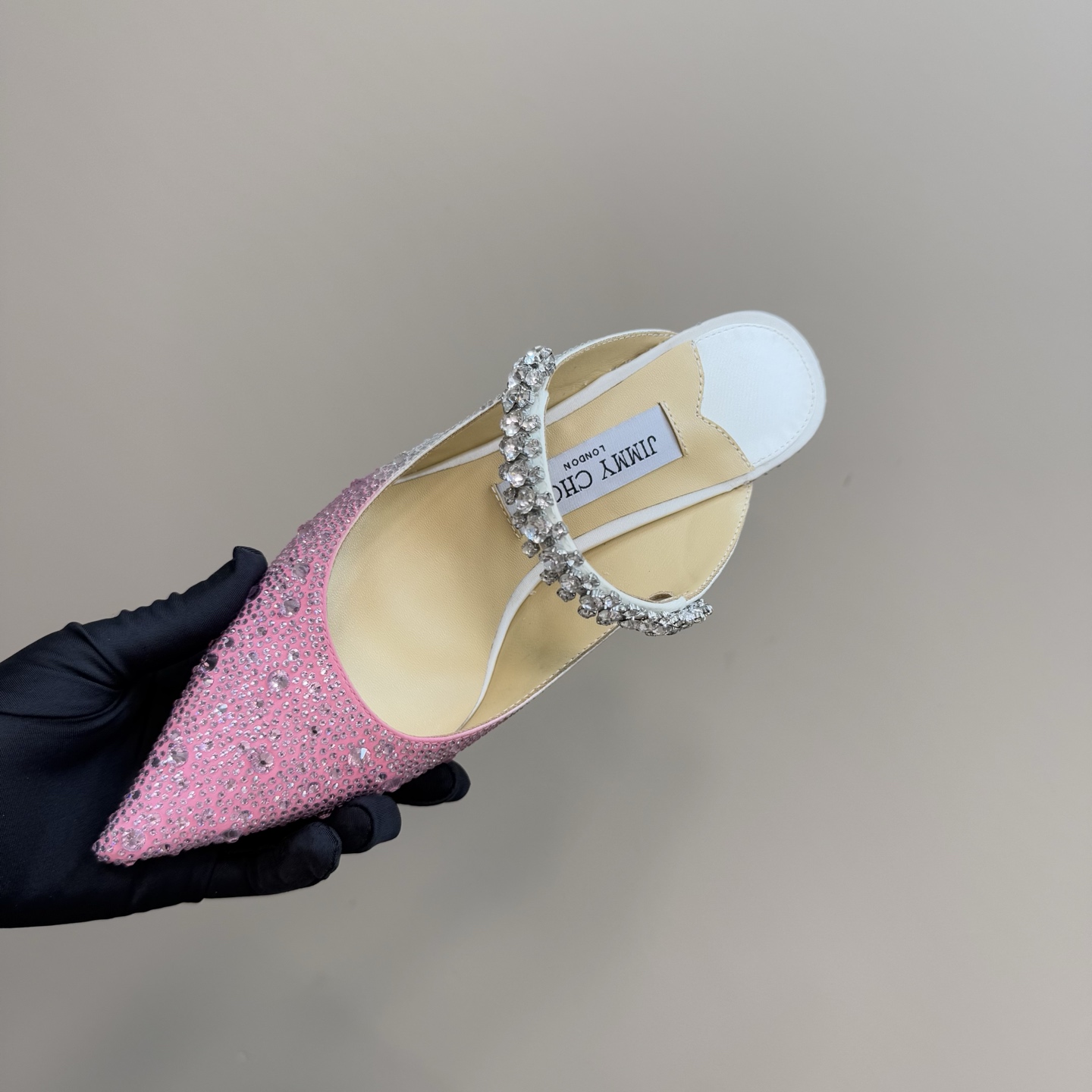 Jimmy Choo Crystal Embellished Pointed Toe High Heel Sandals - Pink/Silver 10 i1743367589571 2767 0 8