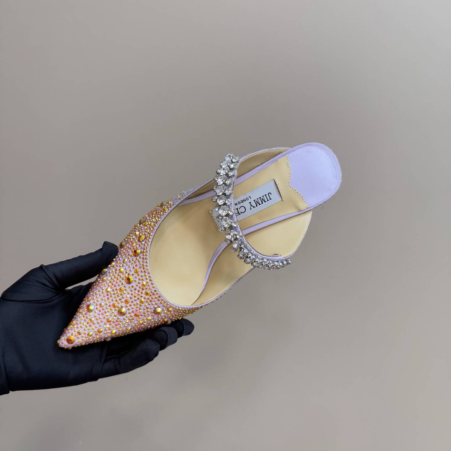 Jimmy Choo Crystal Embellished Pointed Toe Heeled Sandals, Luxury Party Shoe 10 i1743367632411 7263 0 8