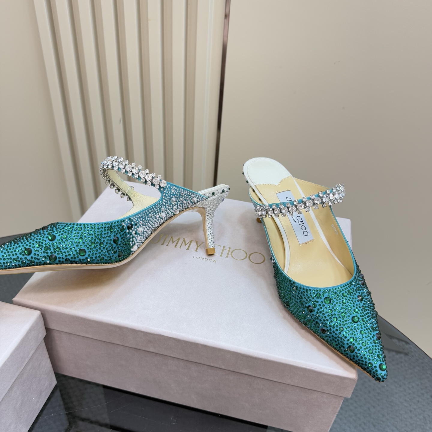 Jimmy Choo Diamond Chain Pointed Toe Crystal High Heel Sandals 5 i1743367690018 8315 0 2