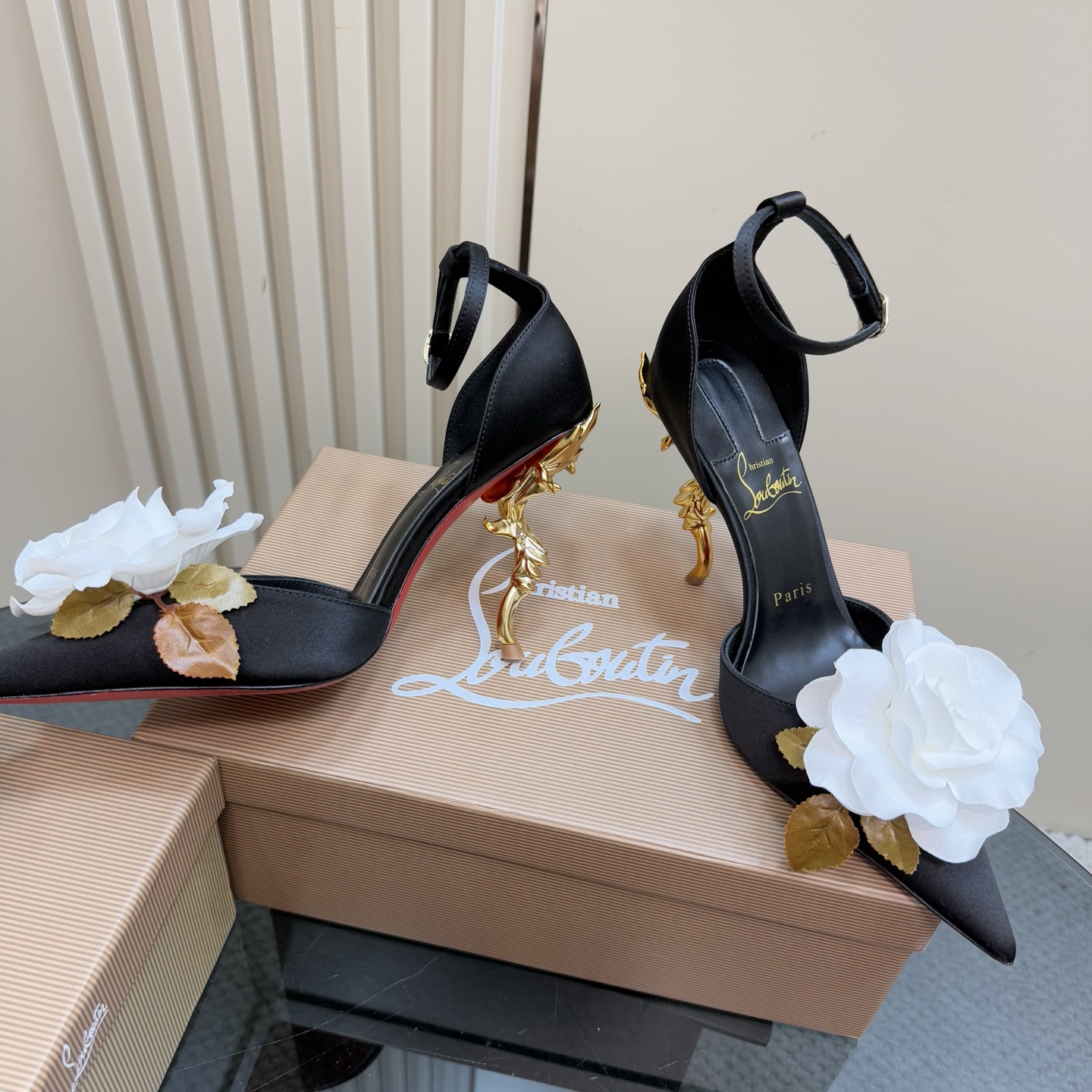 Christian Louboutin Runway Heels: Artistic Sculpture with Exquisite Silk 5 i1743376601781 4250 0 2