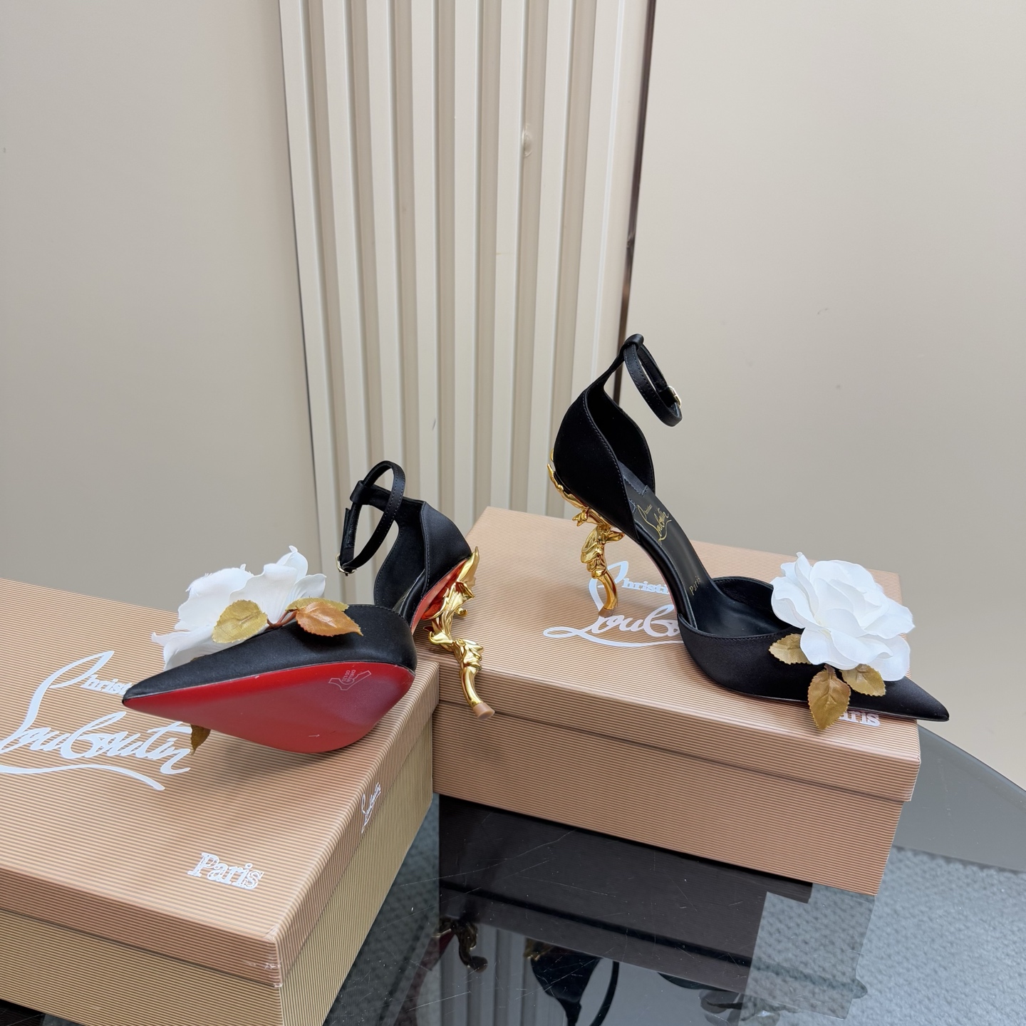 Christian Louboutin Runway Heels: Artistic Sculpture with Exquisite Silk 8 i1743376601968 6278 0 5