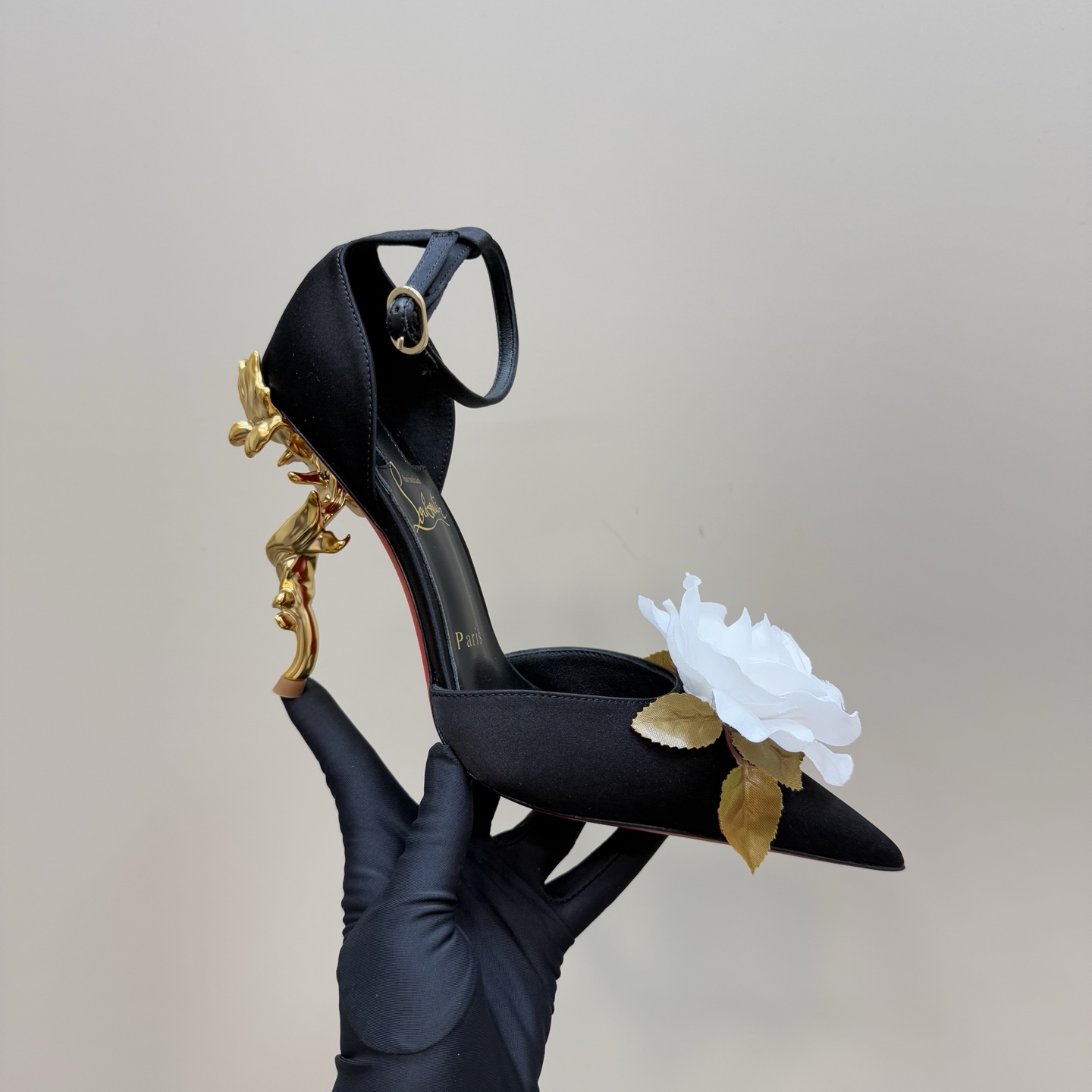 Christian Louboutin Runway Heels: Artistic Sculpture with Exquisite Silk 1 Christian Louboutin Runway Heels: Artistic Sculpture with Exquisite Silk
