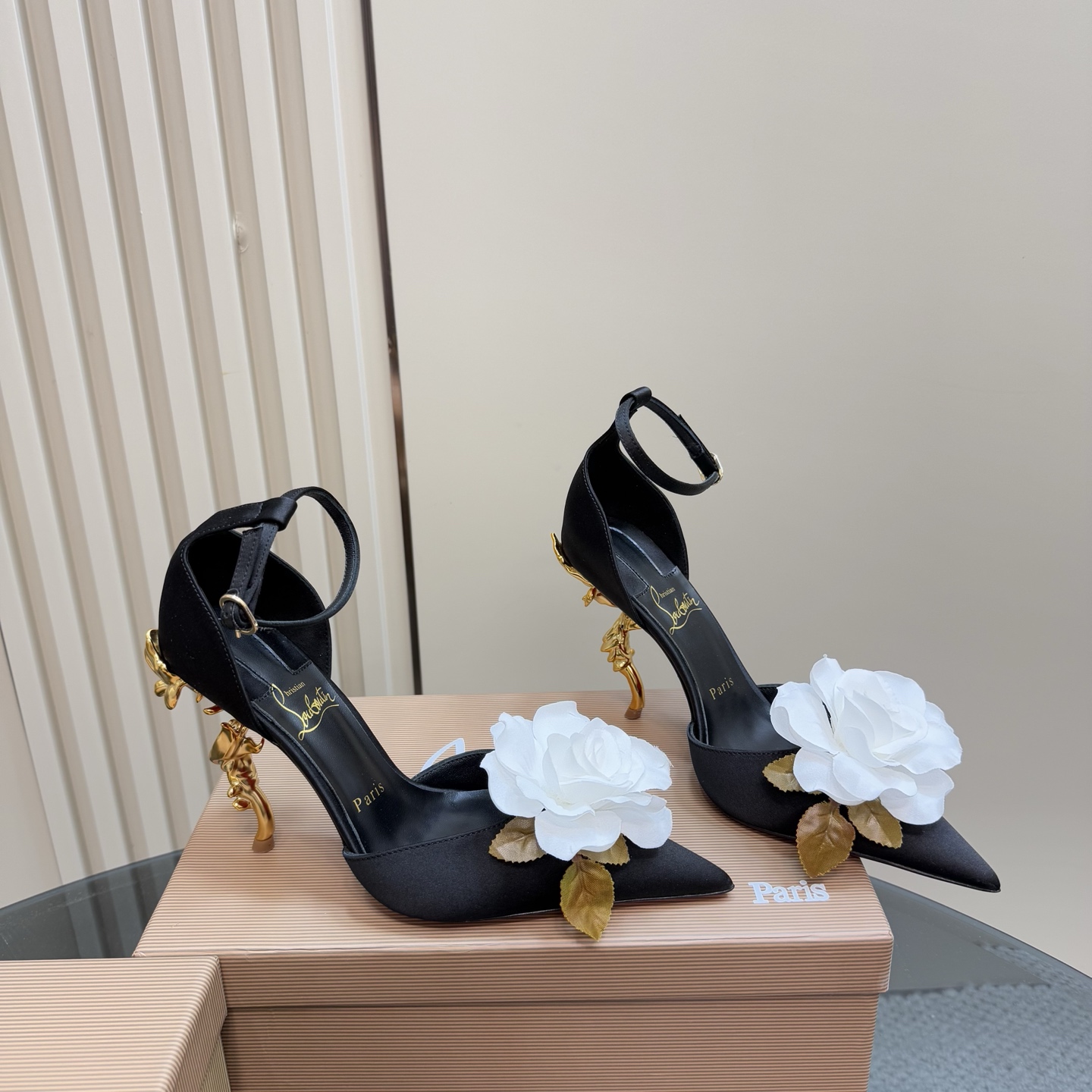 Christian Louboutin Runway Heels: Artistic Sculpture with Exquisite Silk 6 i1743376603604 6438 0 3