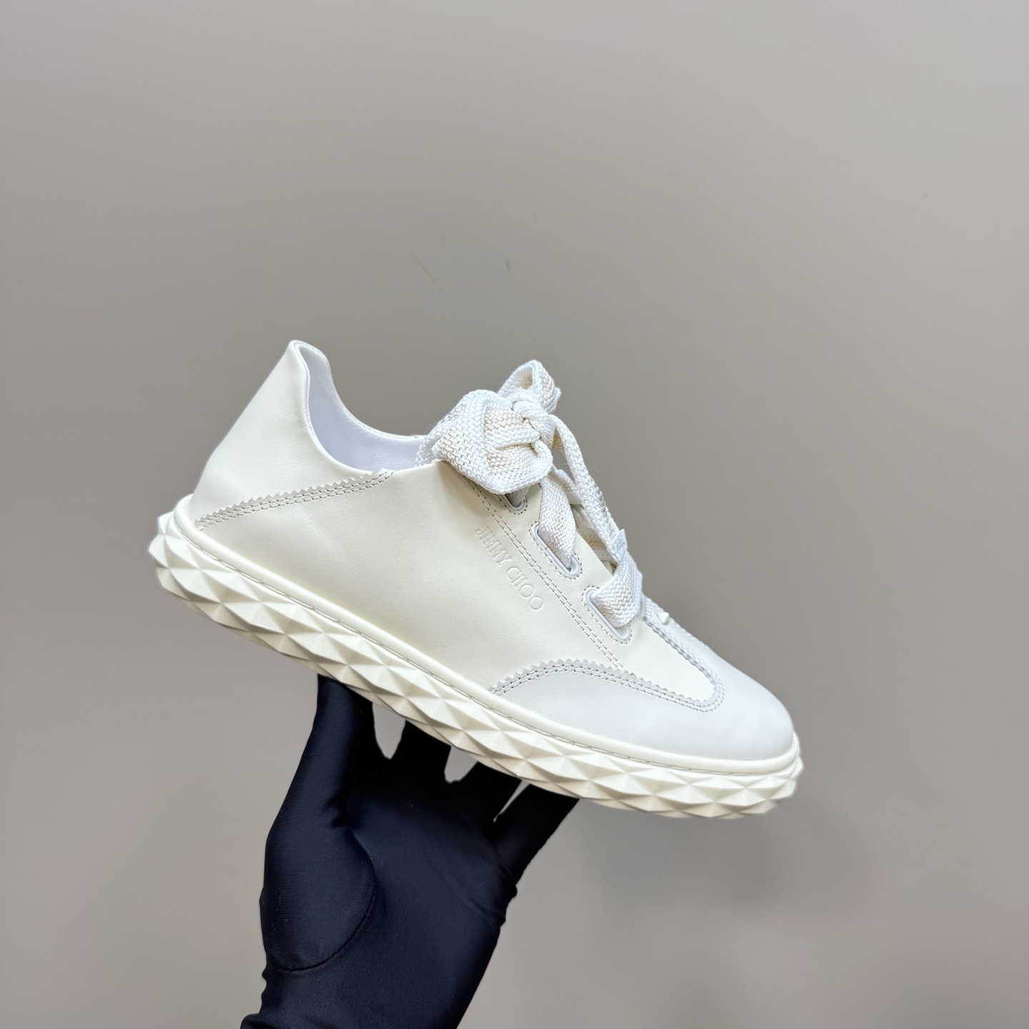 Jimmy Choo Diamond-Sole Leather Sneakers - Stylish Casual Footwear 2 i1743838693220 2325 0 6