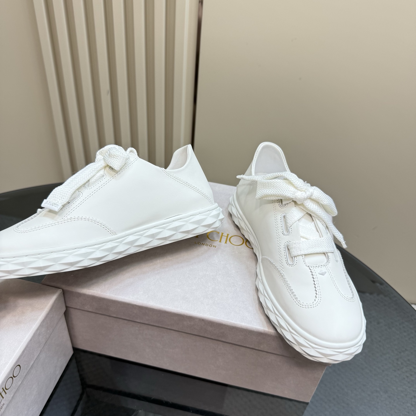 Jimmy Choo Diamond Sole Leather Sneakers - Fashionable and Comfortable 5 i1743838693222 5833 0 2