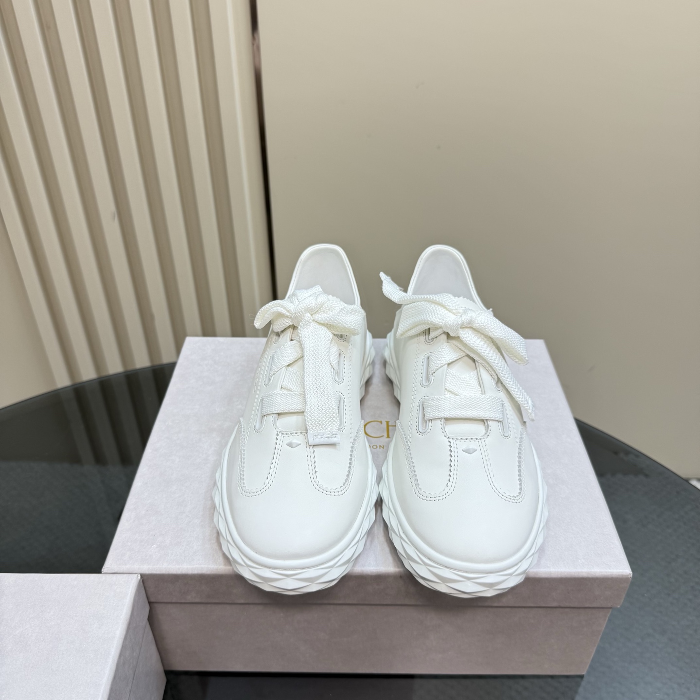 Jimmy Choo Diamond Sole Leather Sneakers - Fashionable and Comfortable 4 i1743838694130 4477 0 1