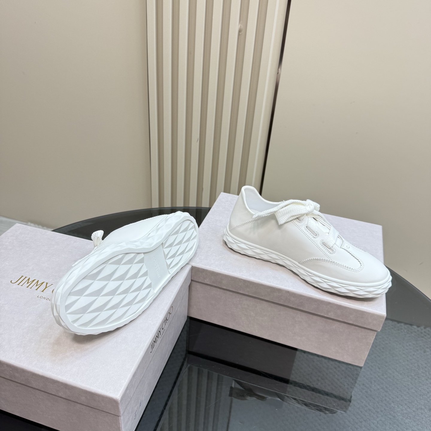 Jimmy Choo Diamond Sole Leather Sneakers - Fashionable and Comfortable 8 i1743838694138 238 0 5