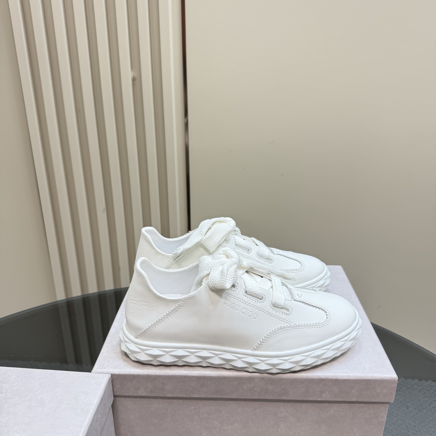 Jimmy Choo Diamond Sole Leather Sneakers - Fashionable and Comfortable 6 i1743838694141 3268 0 3