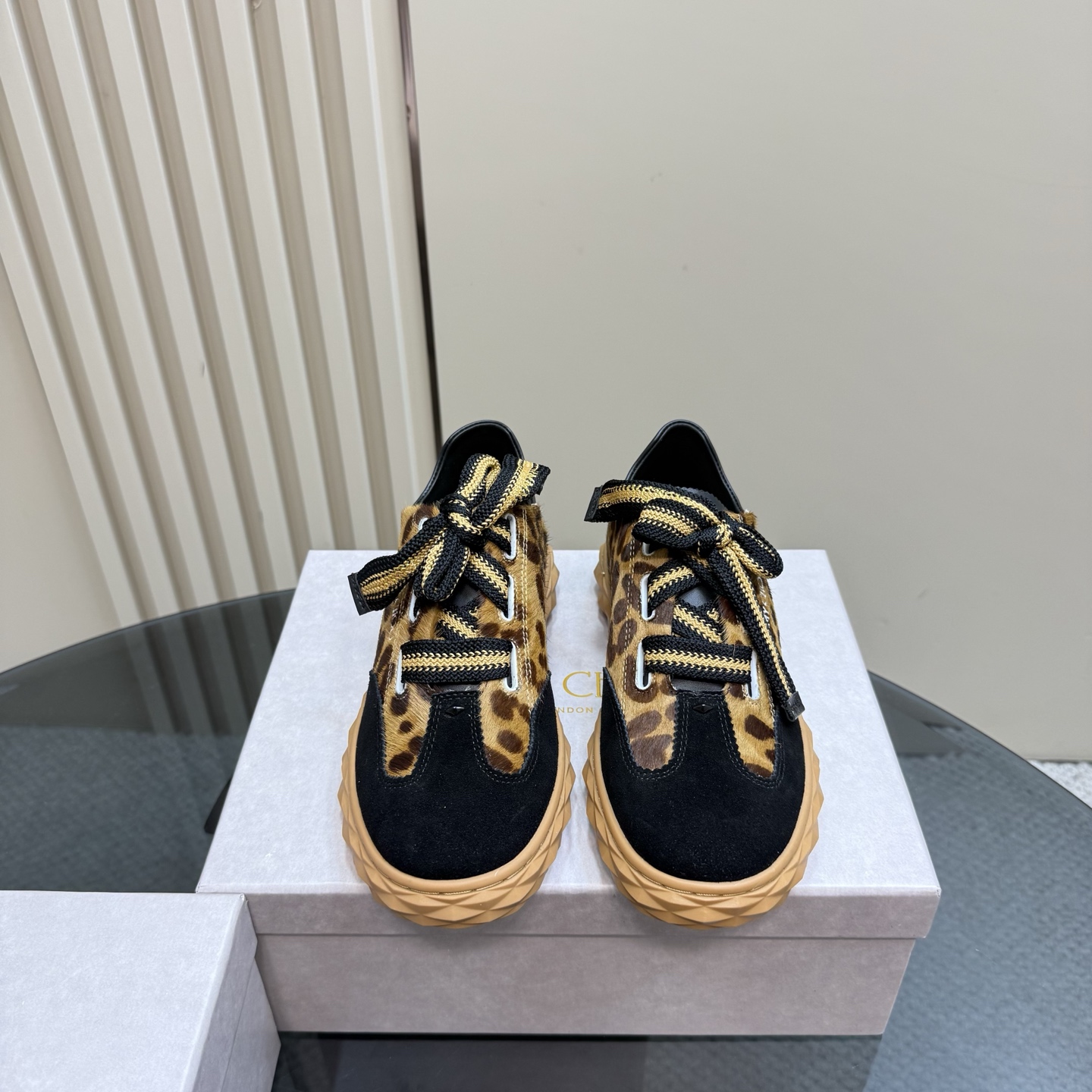Jimmy Choo Women's Leopard Print Leather Casual Sneakers Designer Shoes 4 i1743838901912 8774 0 1