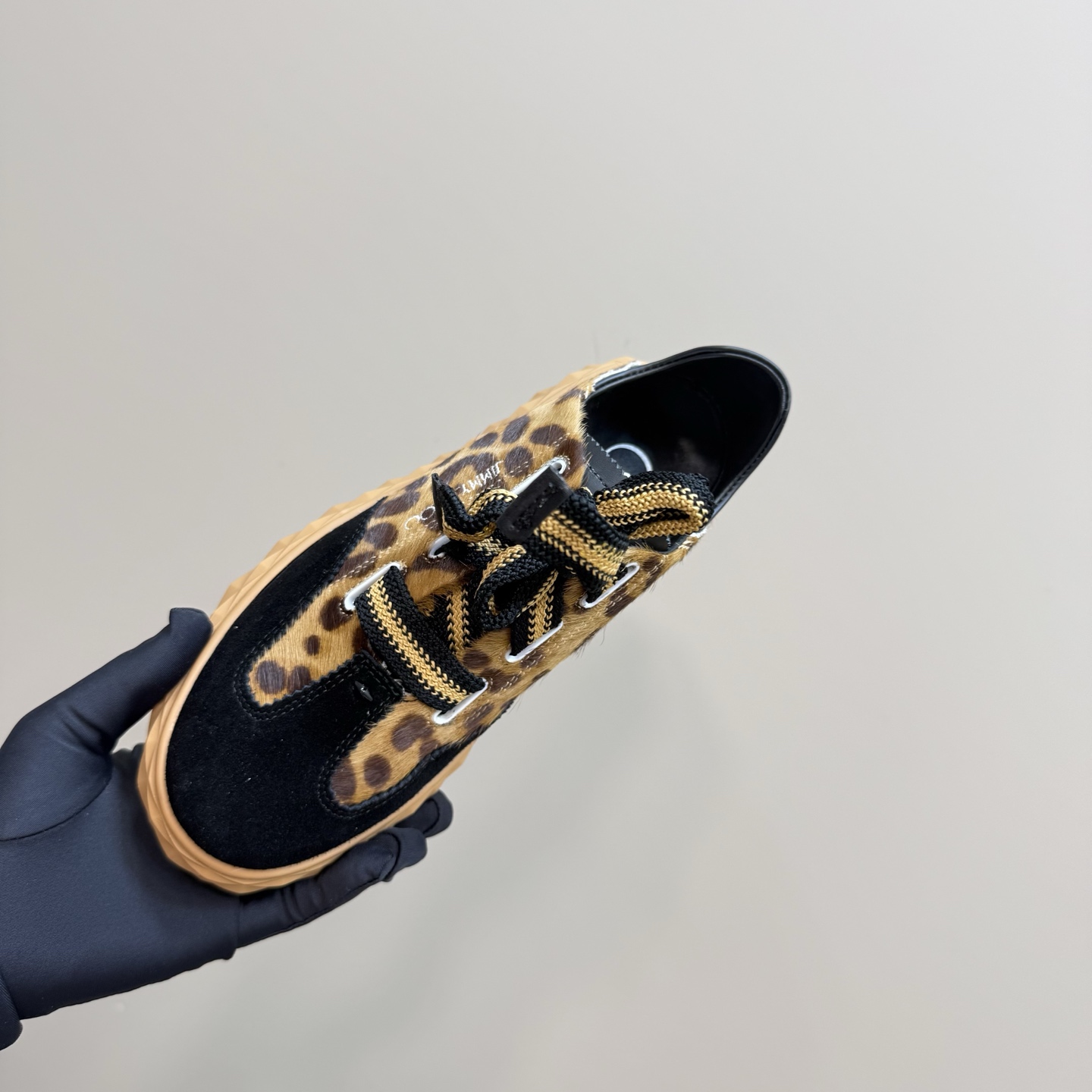 Jimmy Choo Women's Leopard Print Leather Casual Sneakers Designer Shoes 10 i1743838902976 3094 0 8