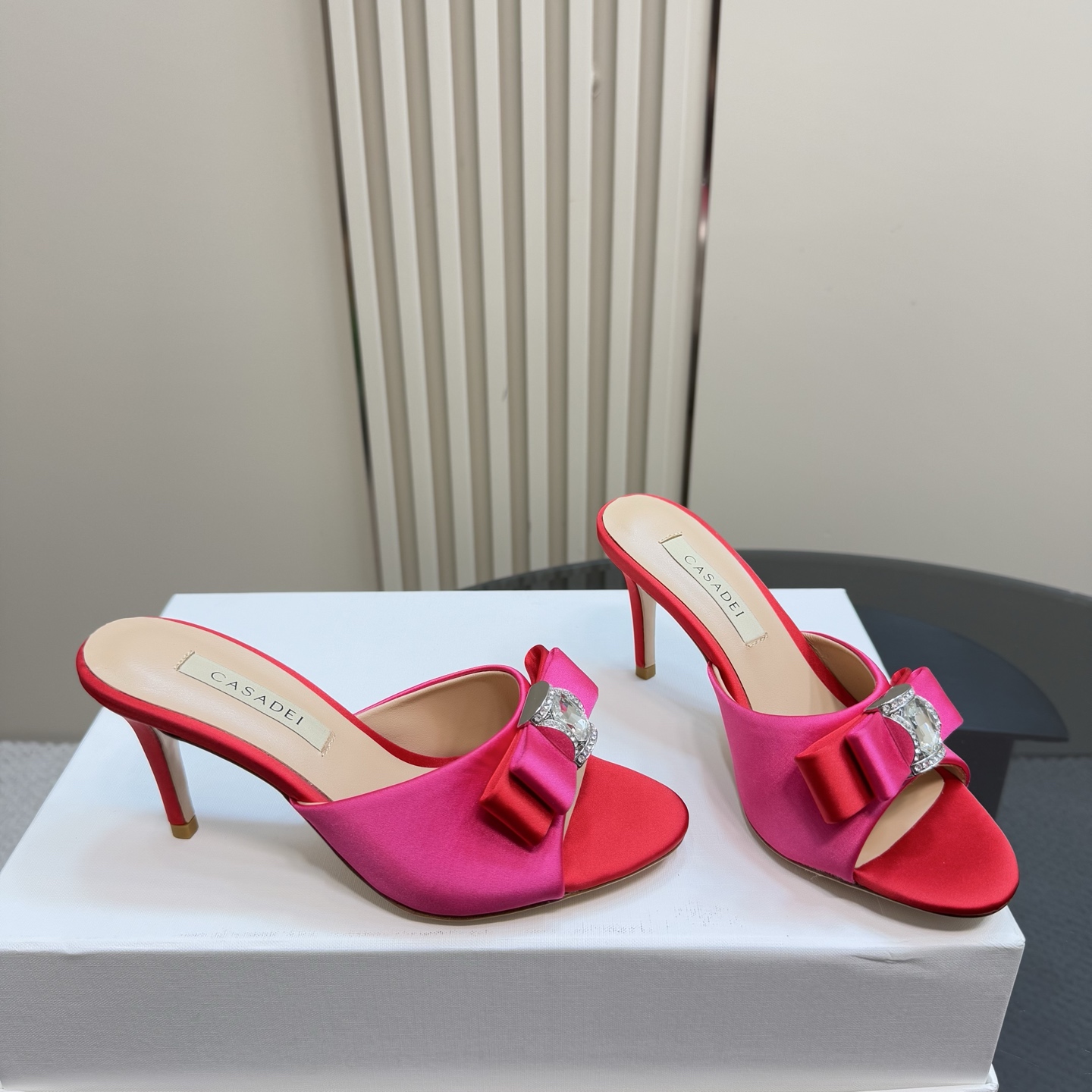 CASADEI/Cassanti 25WF Heels: High-quality, Sexy, Customized Water Drills, Imported Italian Leather - 图片 4