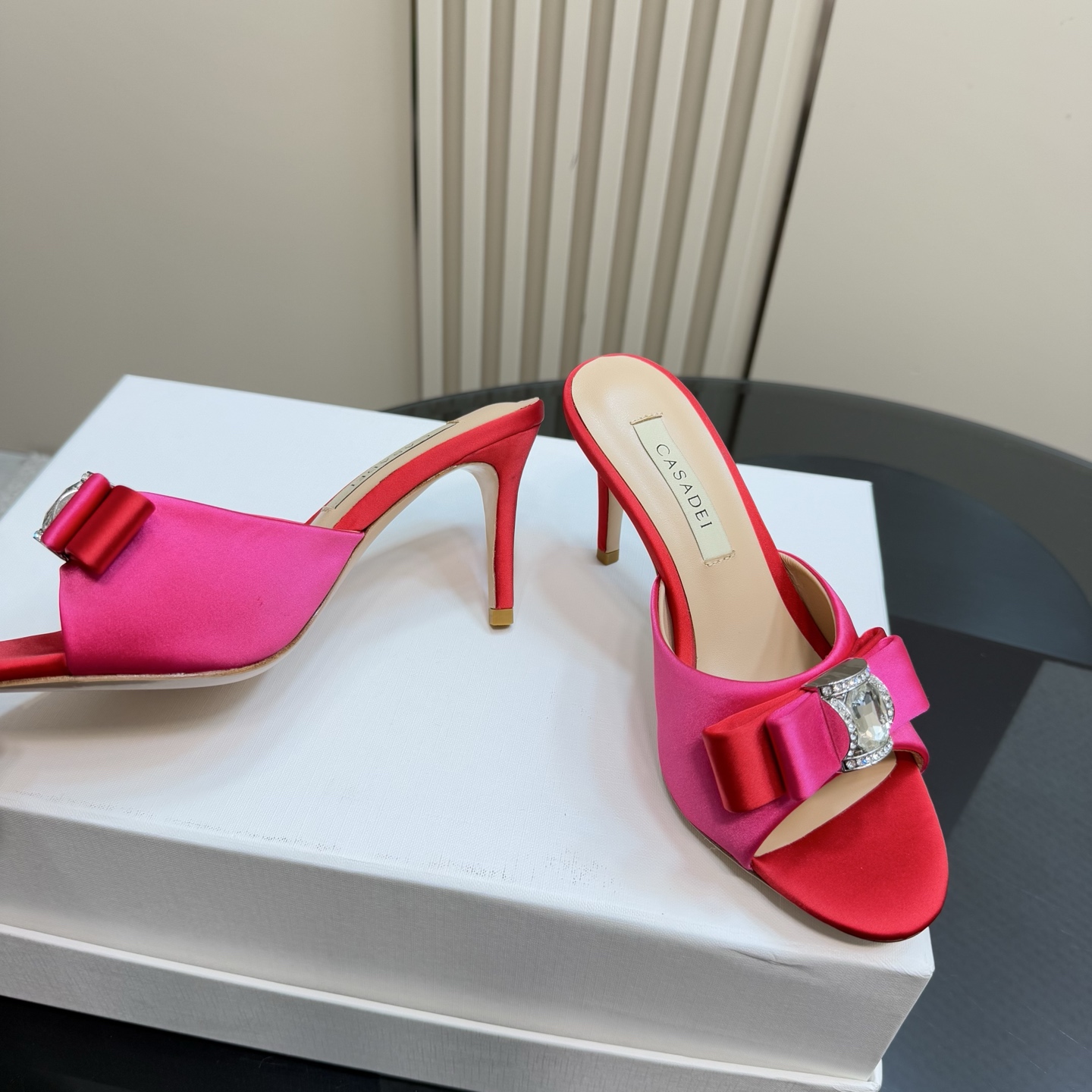 CASADEI/Cassanti 25WF Heels: High-quality, Sexy, Customized Water Drills, Imported Italian Leather - 图片 3