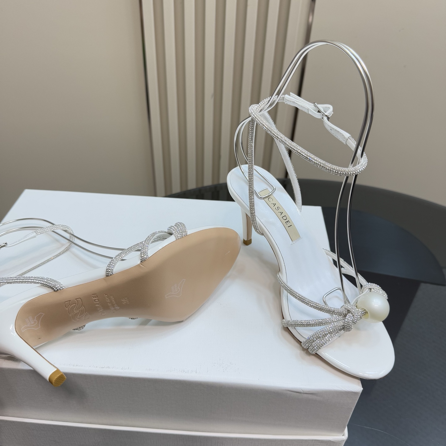 Stylish Pearl Water Drills Sandals: CASADEI/Cassanti 25WF Collection Summary - 图片 5