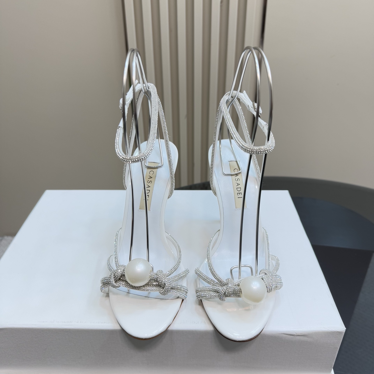 CASADEI/Cassanti 25WF Pearl Water Drills Sandals: High-Quality and Sexy Heels - 图片 2