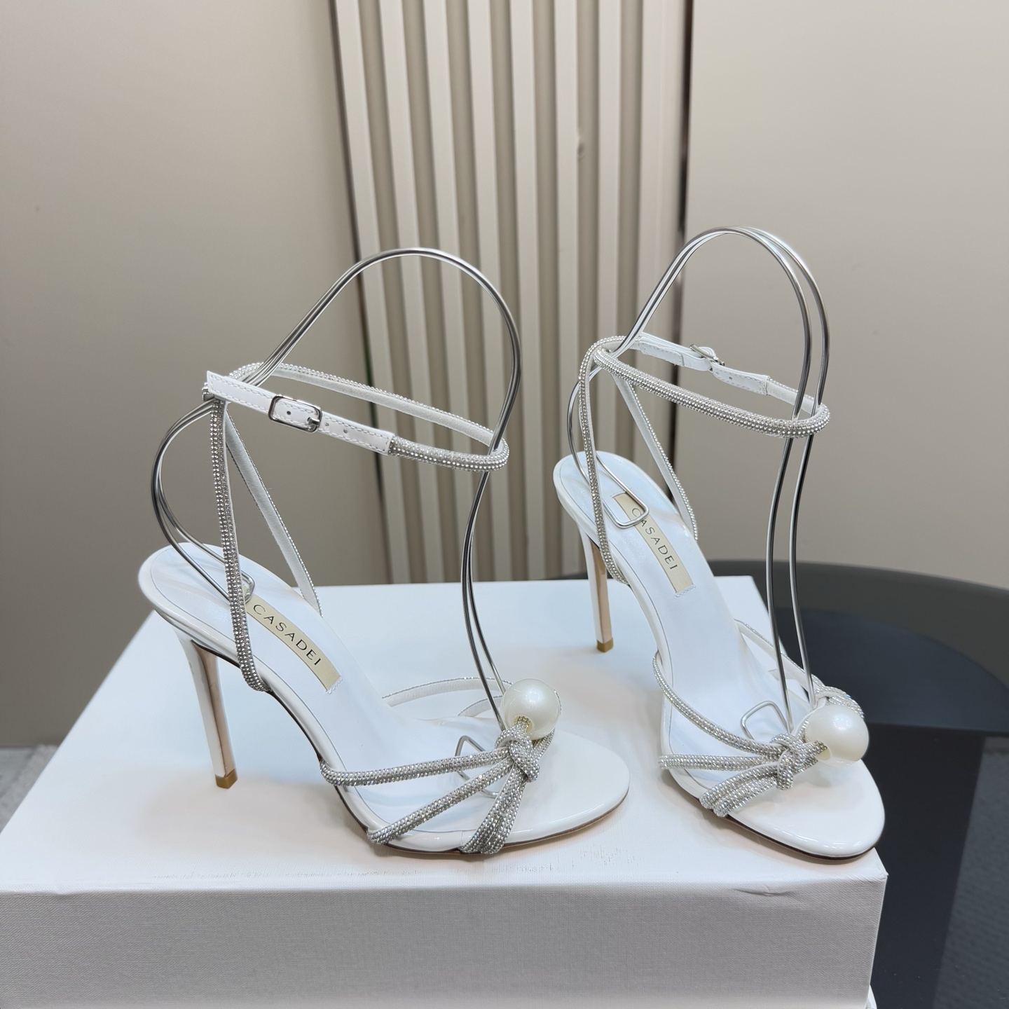 CASADEI/Cassanti 25WF Pearl Water Drills Sandals: High-Quality and Sexy Heels - 图片 4