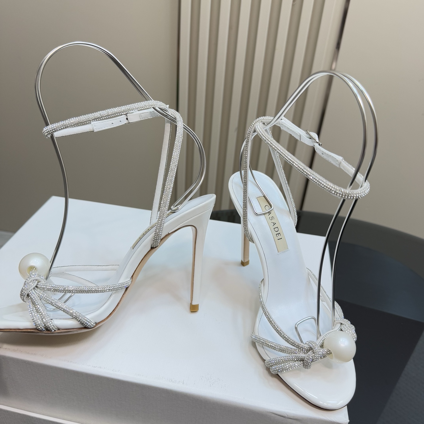 CASADEI/Cassanti 25WF Pearl Water Drills Sandals: High-Quality and Sexy Heels - 图片 3