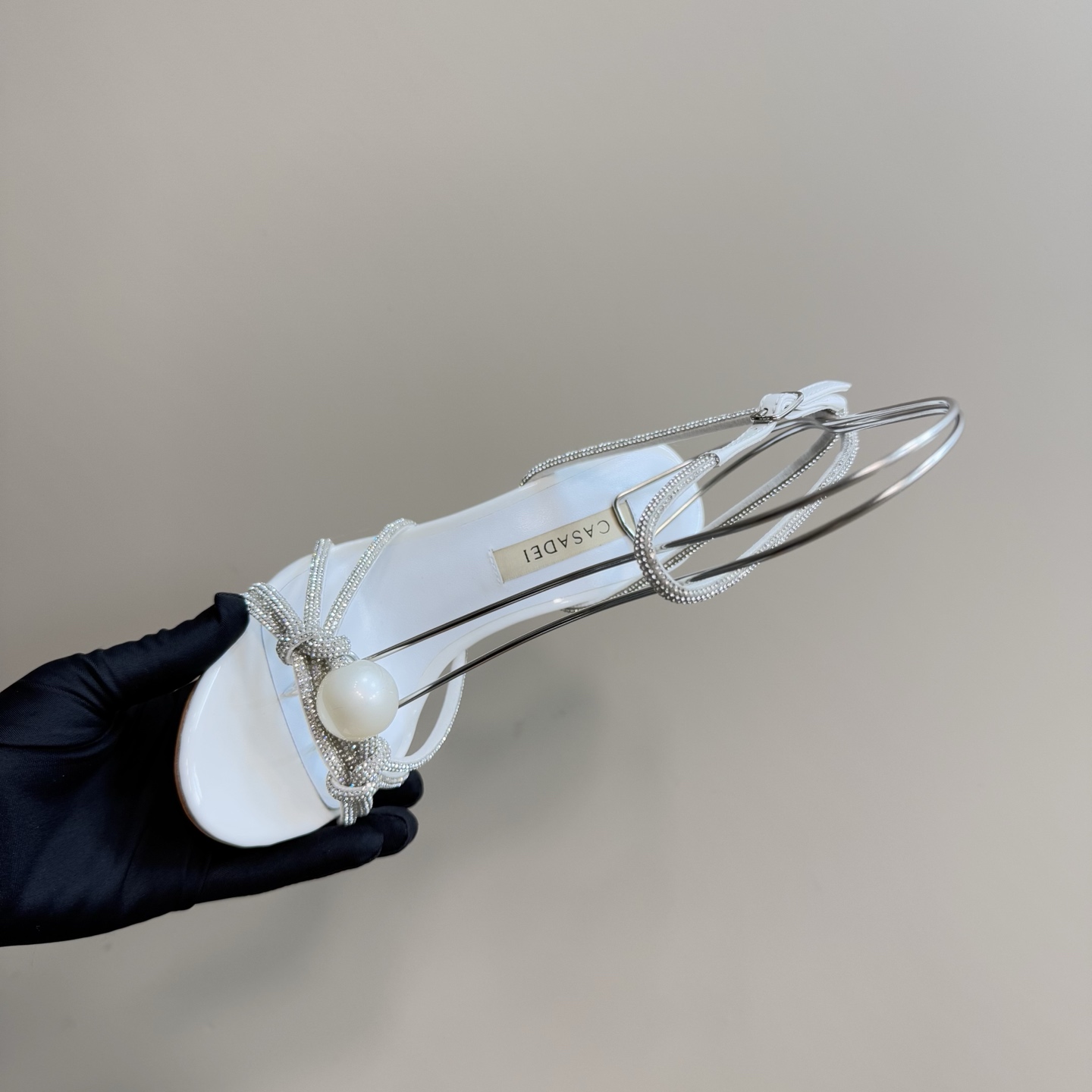 CASADEI/Cassanti 25WF Pearl Water Drills Sandals: High-Quality and Sexy Heels - 图片 8