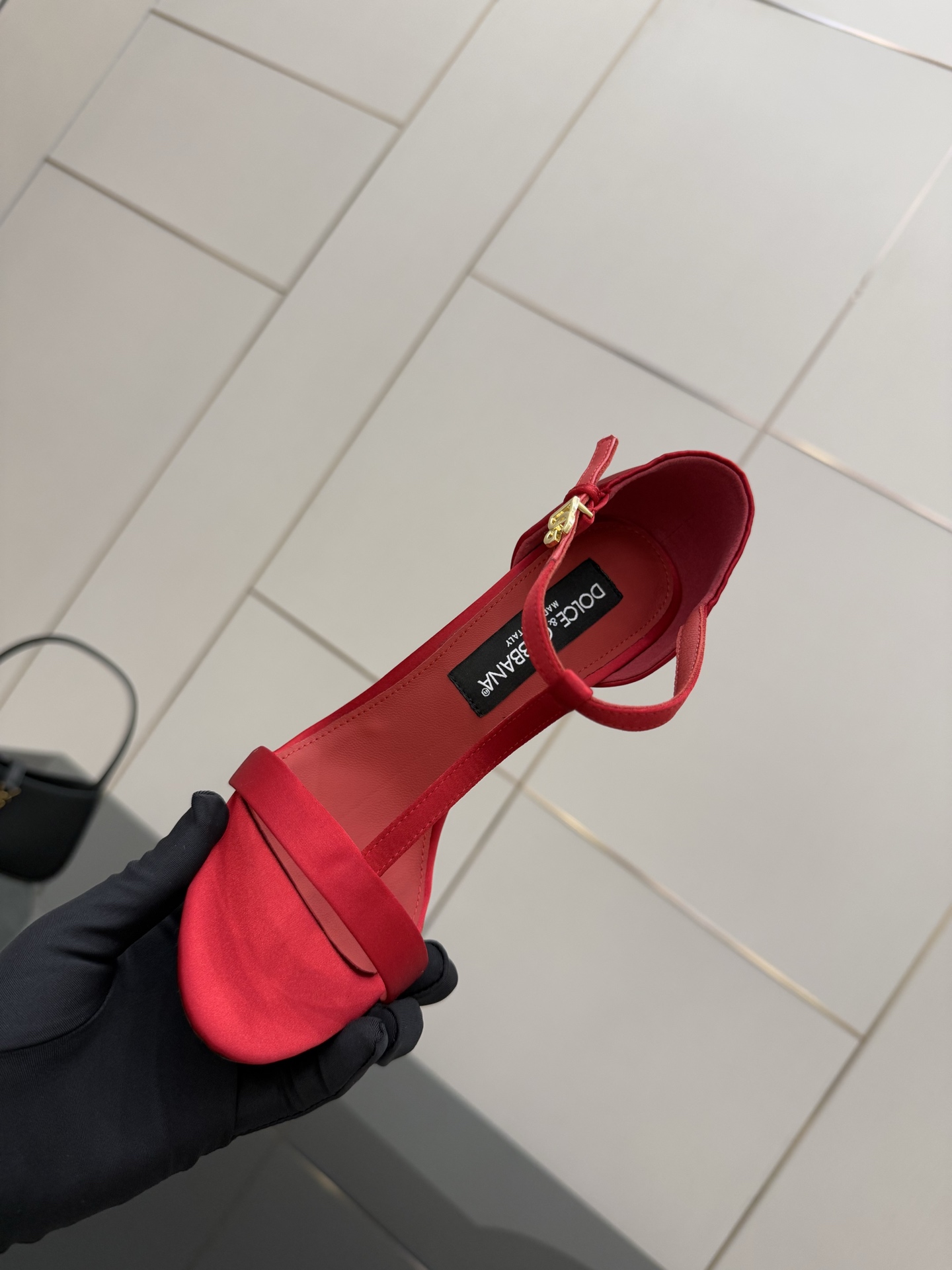 Dolce & Gabbana 25SS Sheep Skin Heels with Gold Badge, 11cm High. - 图片 8