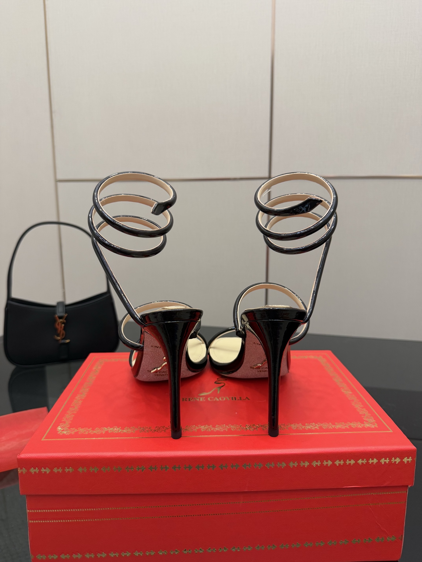 Rene Caovilla Cleo Sandal: Snake-Wrapped, High Heel and Glamorous 8 i1746816615172 7331 0 5