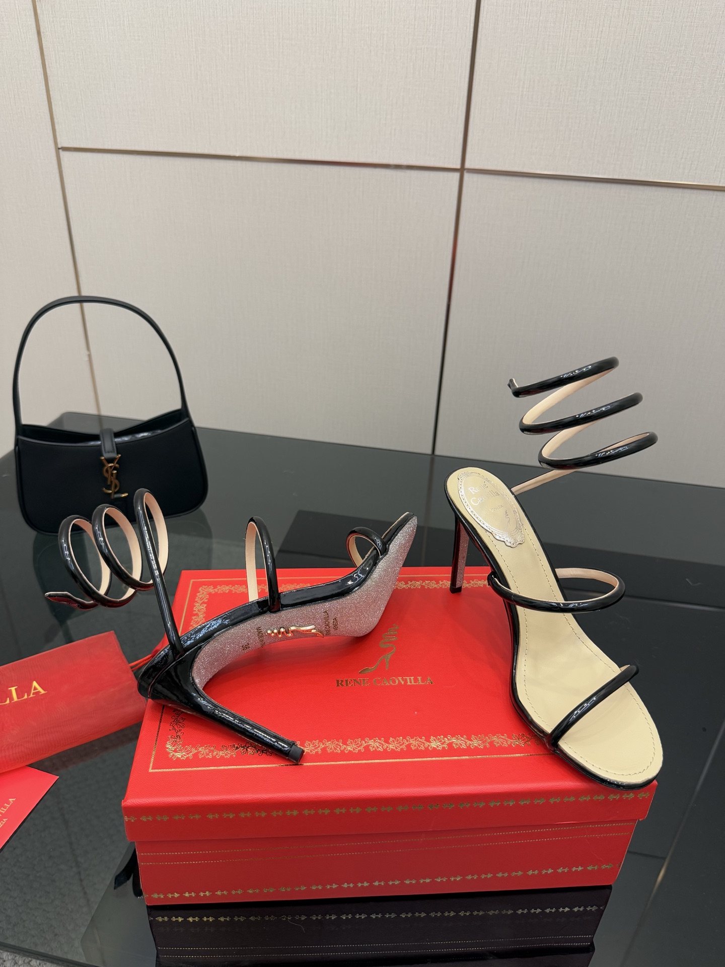 Rene Caovilla Cleo Sandal: Snake-Wrapped, High Heel and Glamorous 5 i1746816619863 7729 0 2
