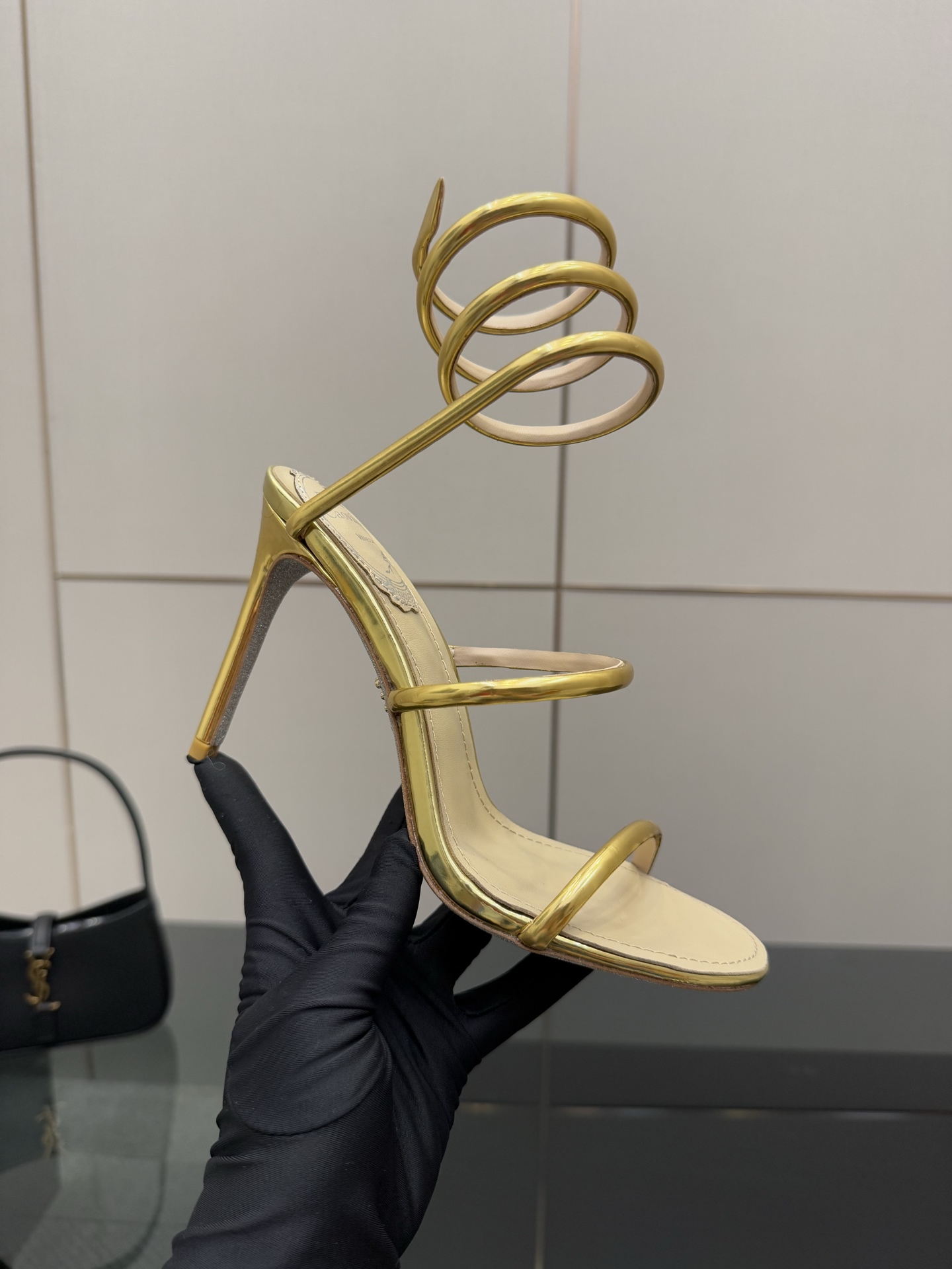 Rene Caovilla Women's Cleo Metallic Gold Heeled Sandals 2 i1746816647019 662 0 6