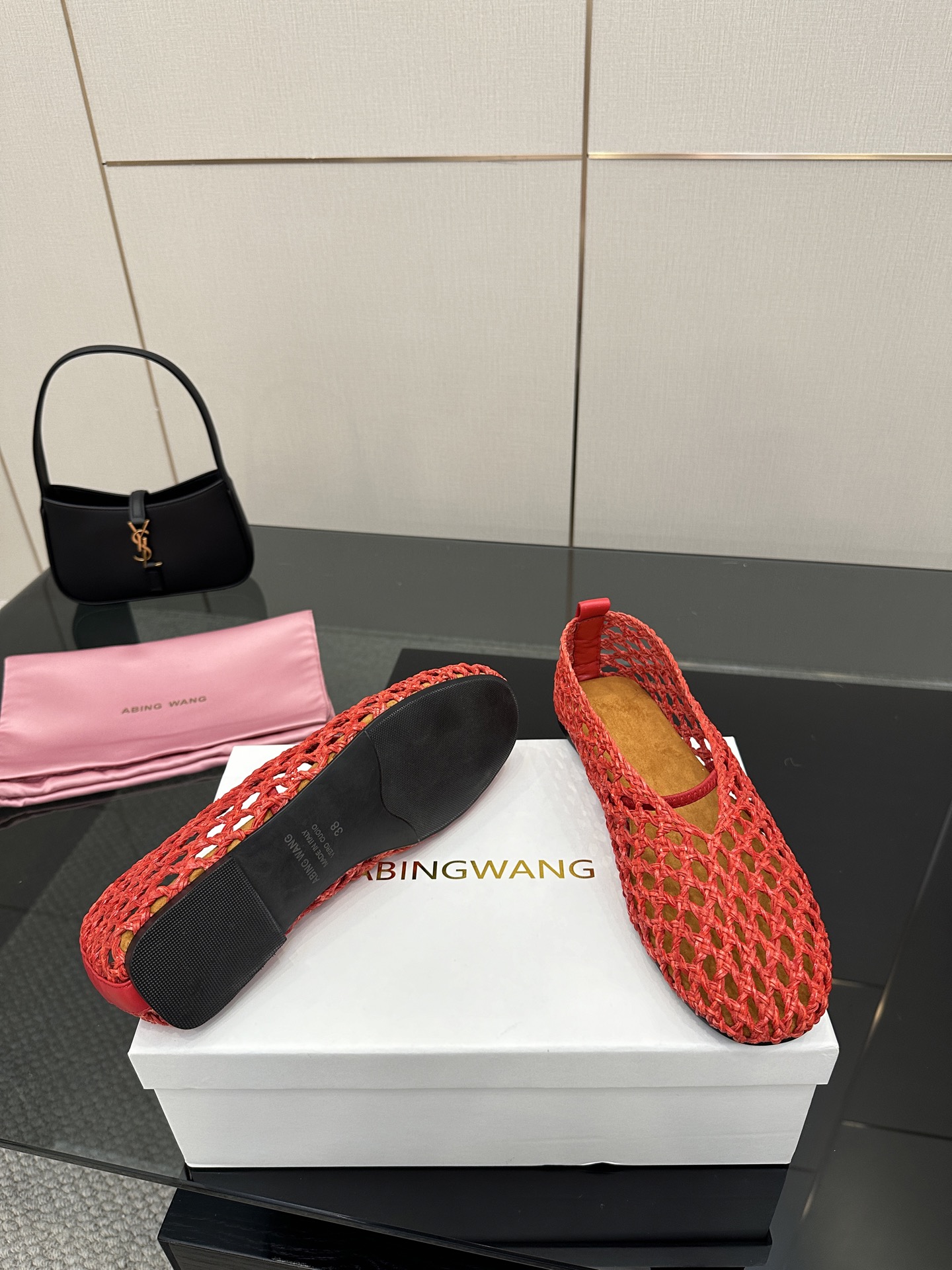 Abing Wang Weaves Sexy Mary Jane Shoes with Crystal Coating. - 图片 5