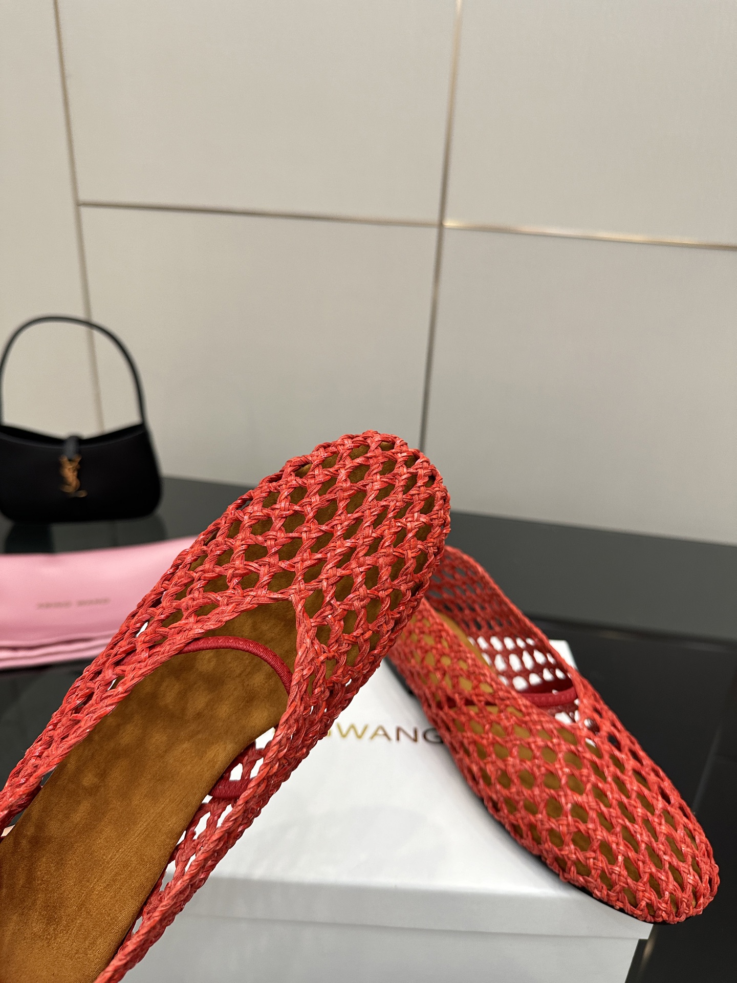 Abing Wang Weaves Sexy Mary Jane Shoes with Crystal Coating. - 图片 7