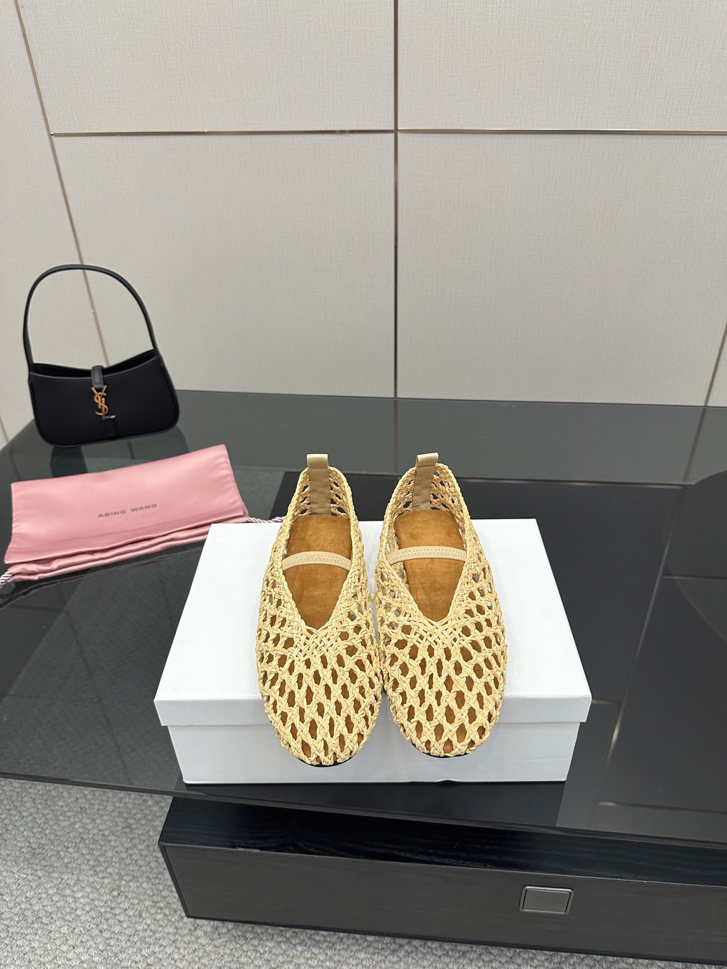 Stylish Mary Jane Shoe with Crystal Coating, Velvet Pumping Foot, Rubber Bottom. Sizes 35-41.