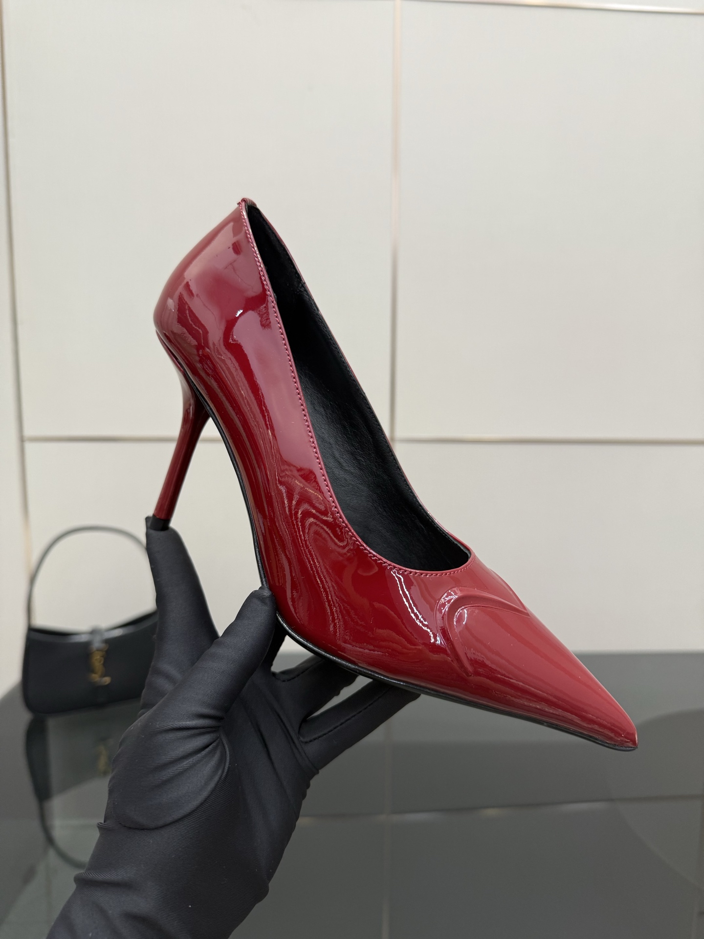 “Alaia 25ss High Heels: Top Quality, Transparent Design, Princess Feel – Silk/Paint, Sheep Skin, 9cm High” - 图片 6