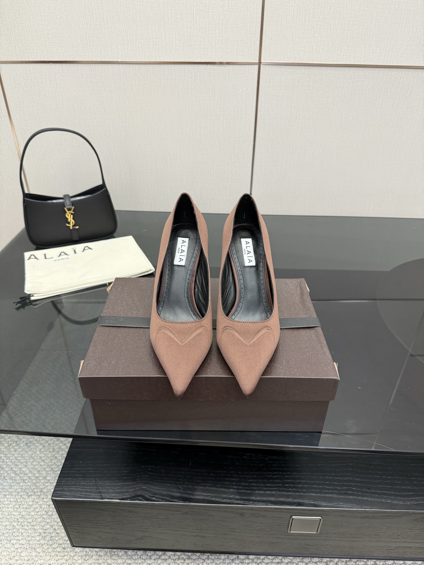 Alai 25ss Transparent High Heels: Quality Design for Women, Silk/Paint Materials, 9cm High - 图片 9