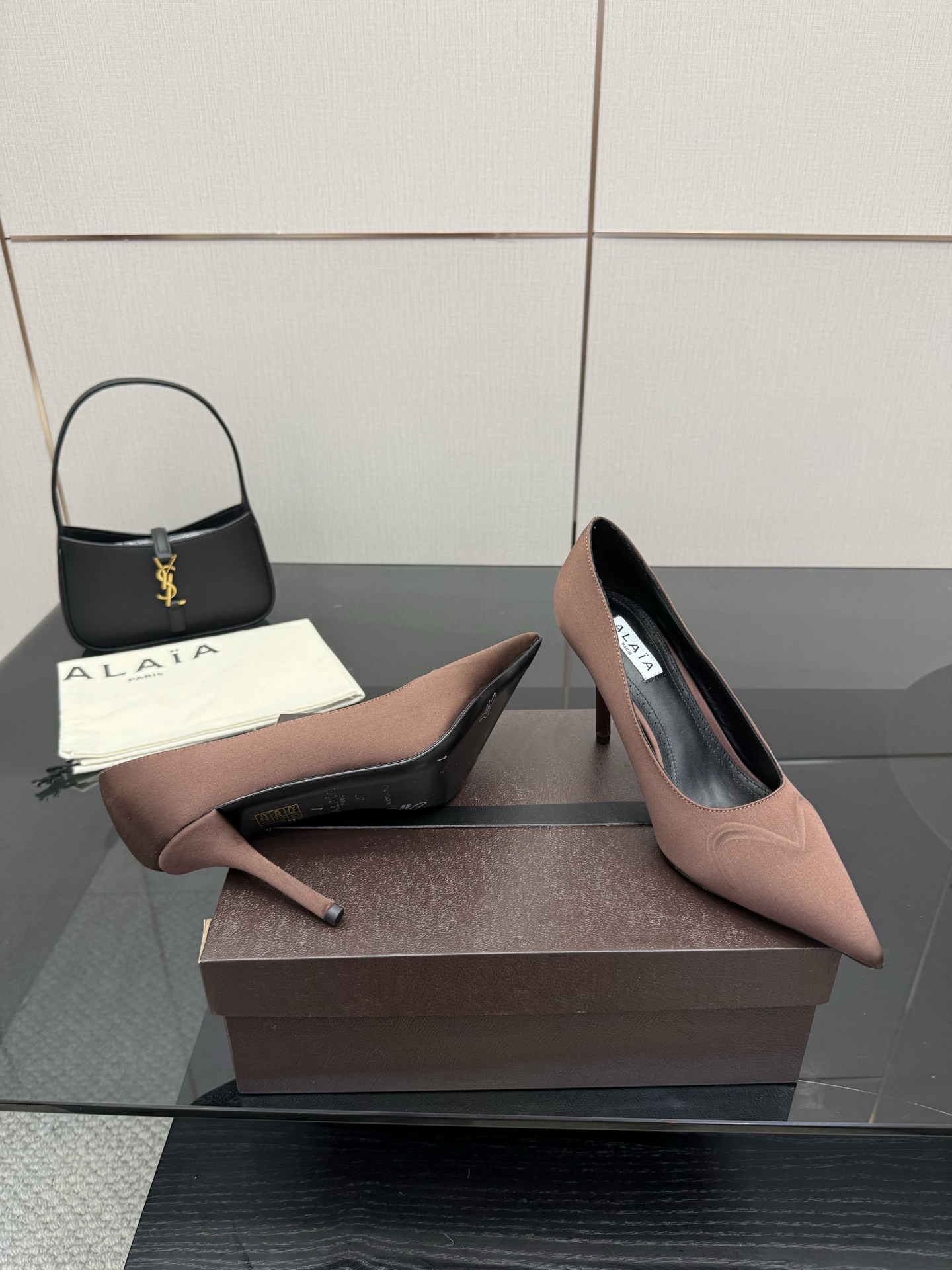 Alai 25ss Transparent High Heels: Quality Design for Women, Silk/Paint Materials, 9cm High - 图片 4