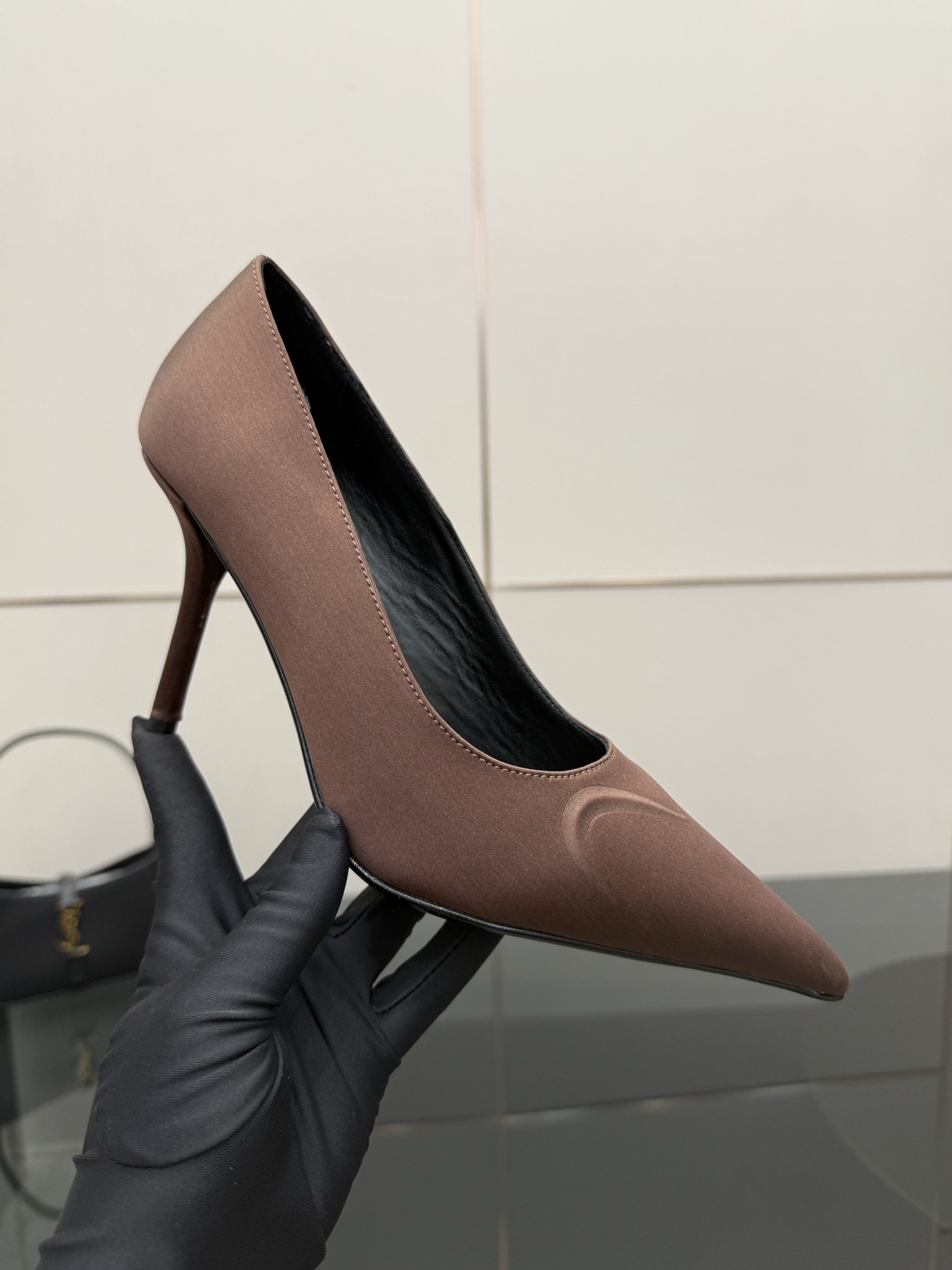 Alai 25ss Transparent High Heels: Quality Design for Women, Silk/Paint Materials, 9cm High - 图片 6