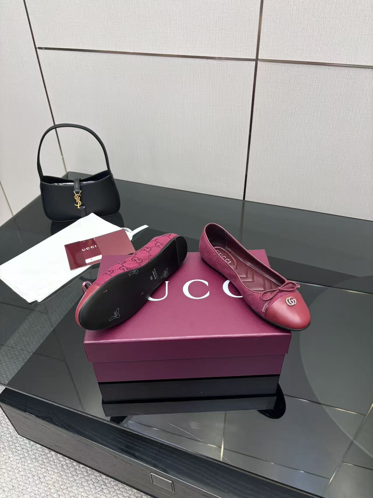 “GUCCI 25-Stamped Ballet Shoes: Custom Design, Premium Materials, Popular Ballerina Style” - 图片 9