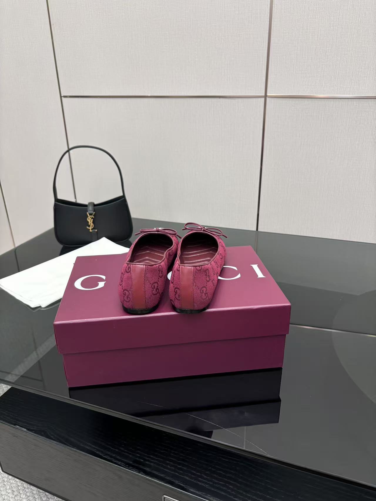 “GUCCI 25-Stamped Ballet Shoes: Custom Design, Premium Materials, Popular Ballerina Style” - 图片 7