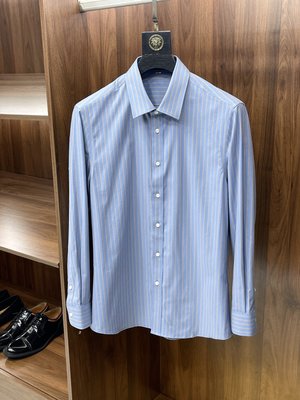 Louis Vuitton Clothing Shirts & Blouses Buy Online
 Platinum White Men Flannel Fashion Long Sleeve
