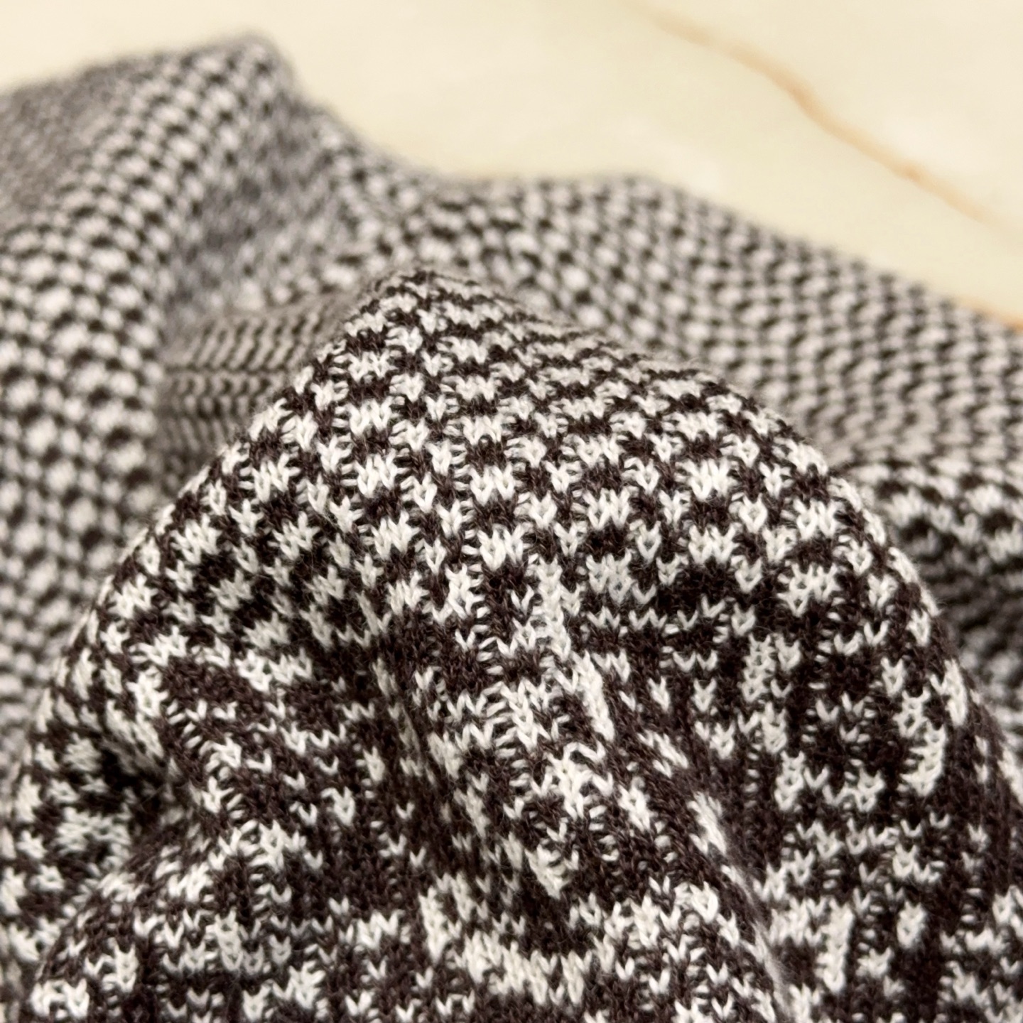 海浪与天空交织！青果领设计师款K家独特牛角扣甄选优质棉麻纱线针织开衫外男士青果领棉麻针织开衫｜把海浪与天