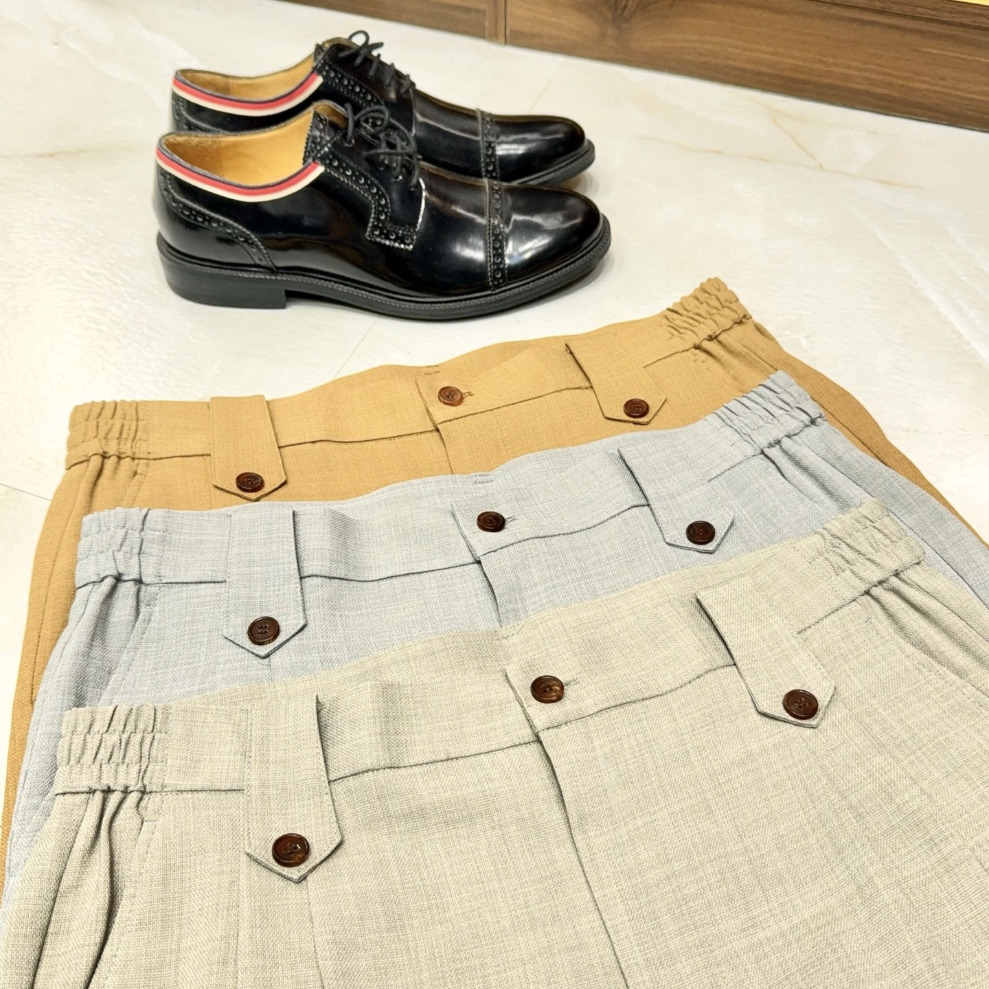 lP🆕家甄选JPN进口面料！含醋酸桑蚕丝纤维匠心打造独特腰头设计微阔舒适透气版型休闲长裤男士lP🆕家醋酸