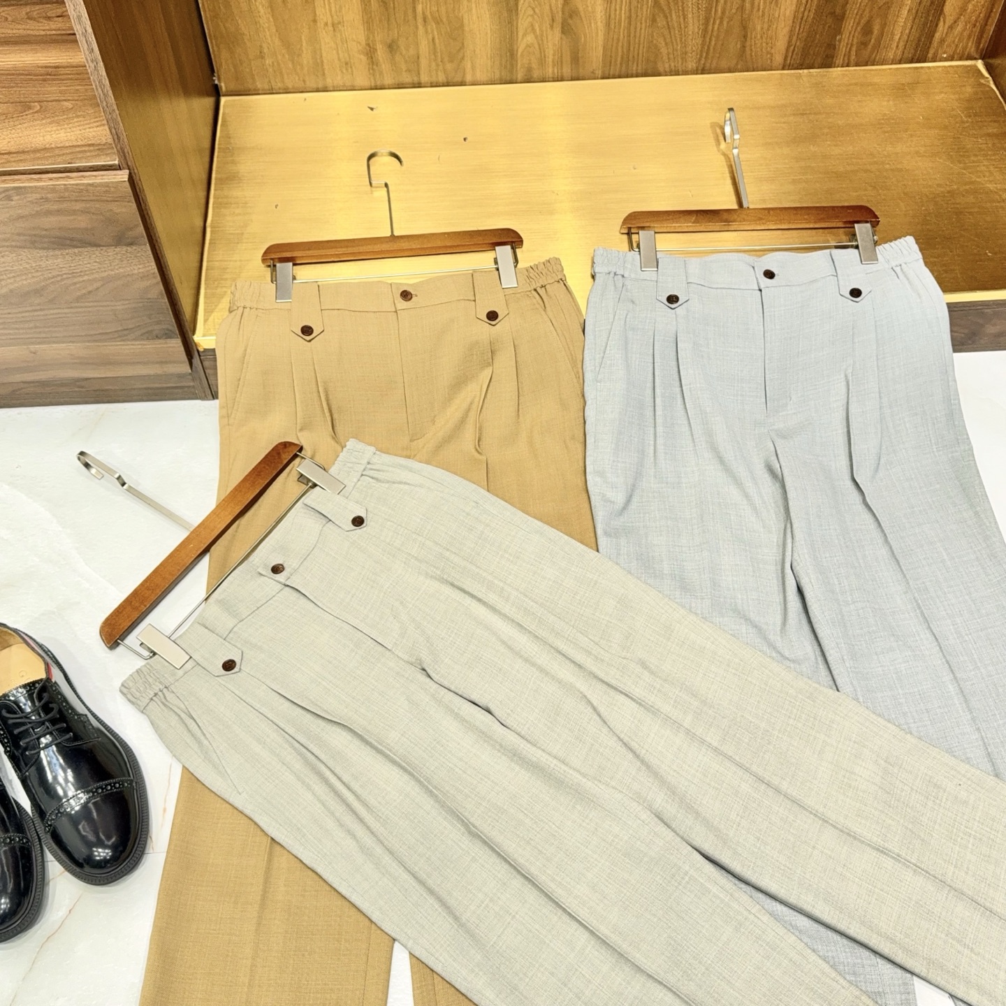 lP🆕家甄选JPN进口面料！含醋酸桑蚕丝纤维匠心打造独特腰头设计微阔舒适透气版型休闲长裤男士lP🆕家醋酸