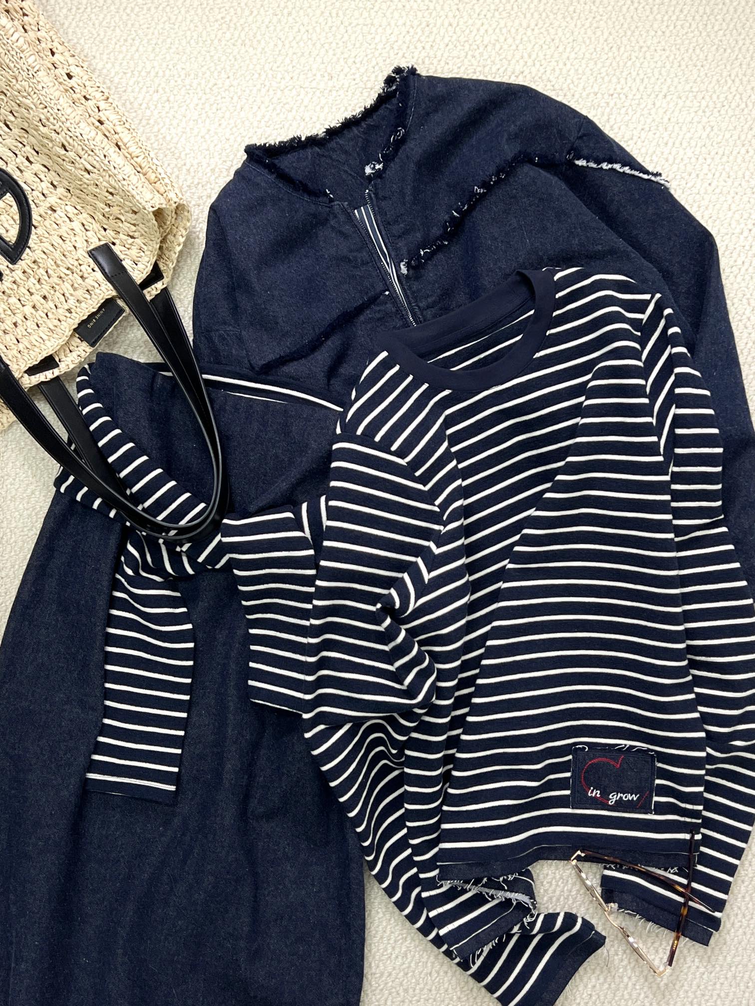 NO:316648,New product sharing [Denim must-have for controlling heavy cotton vintage jacket] 100% Xinjiang cotton heavy upper body!  The burr design has its own unruly tone, the striped lining is hidden in scheming, and the feet are in the grow exclusively casual and free!  Sweet and salty omnipotent~ sml,,jackets & coats,alexander wang19860909新品分享【牛仔控必入 重磅棉感vintage夹克】百分百新疆棉重磅上身！毛边设计自带不羁腔调,条纹内衬暗藏心机,一掀衣脚是in grow 专属的随性洒脱！可甜可盐万能搭～ sml,,jackets & coats,alexander wang,Women's clothing