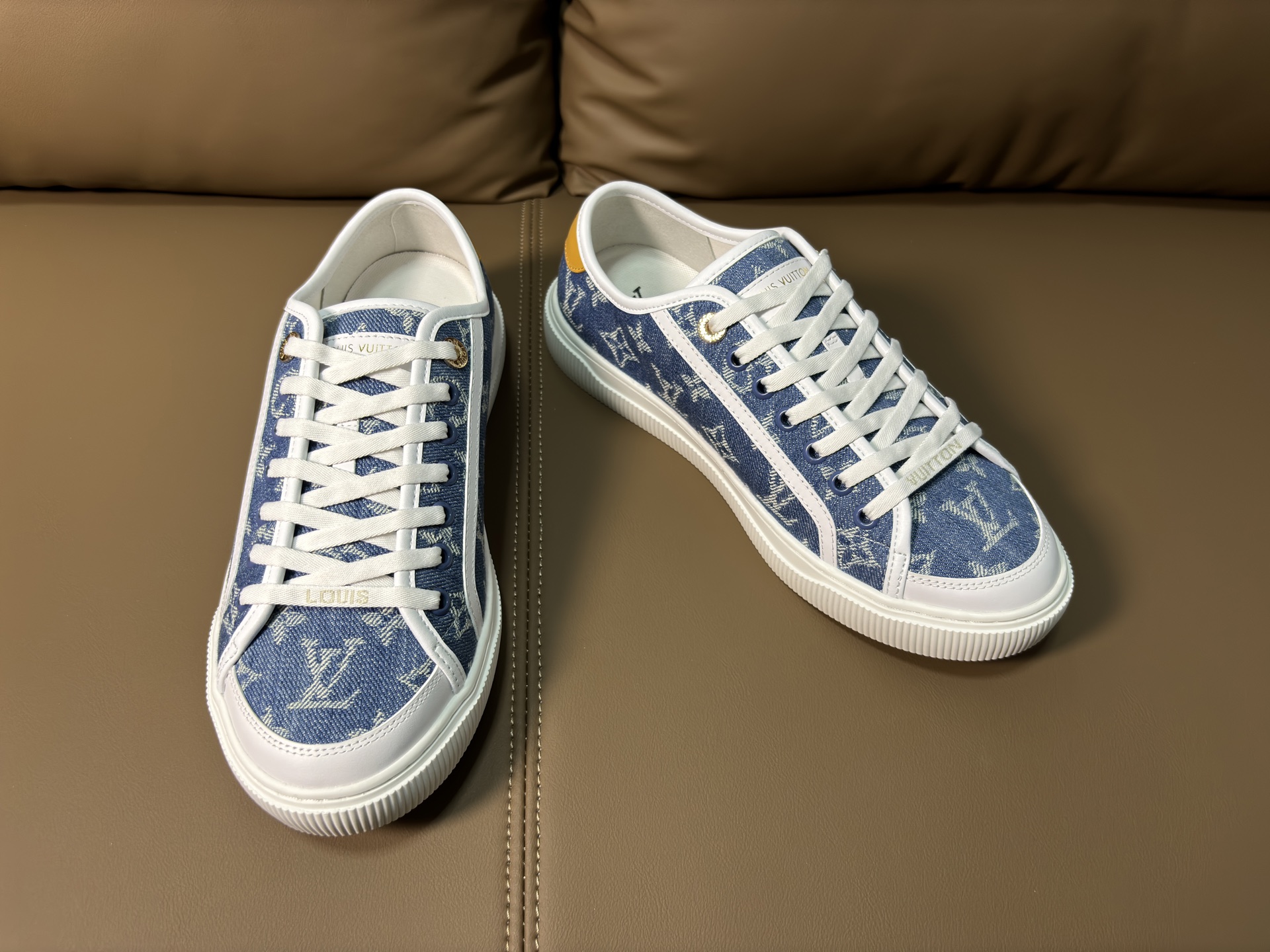 LV Style Leather Men's Shoes Lookbook Reference image 2