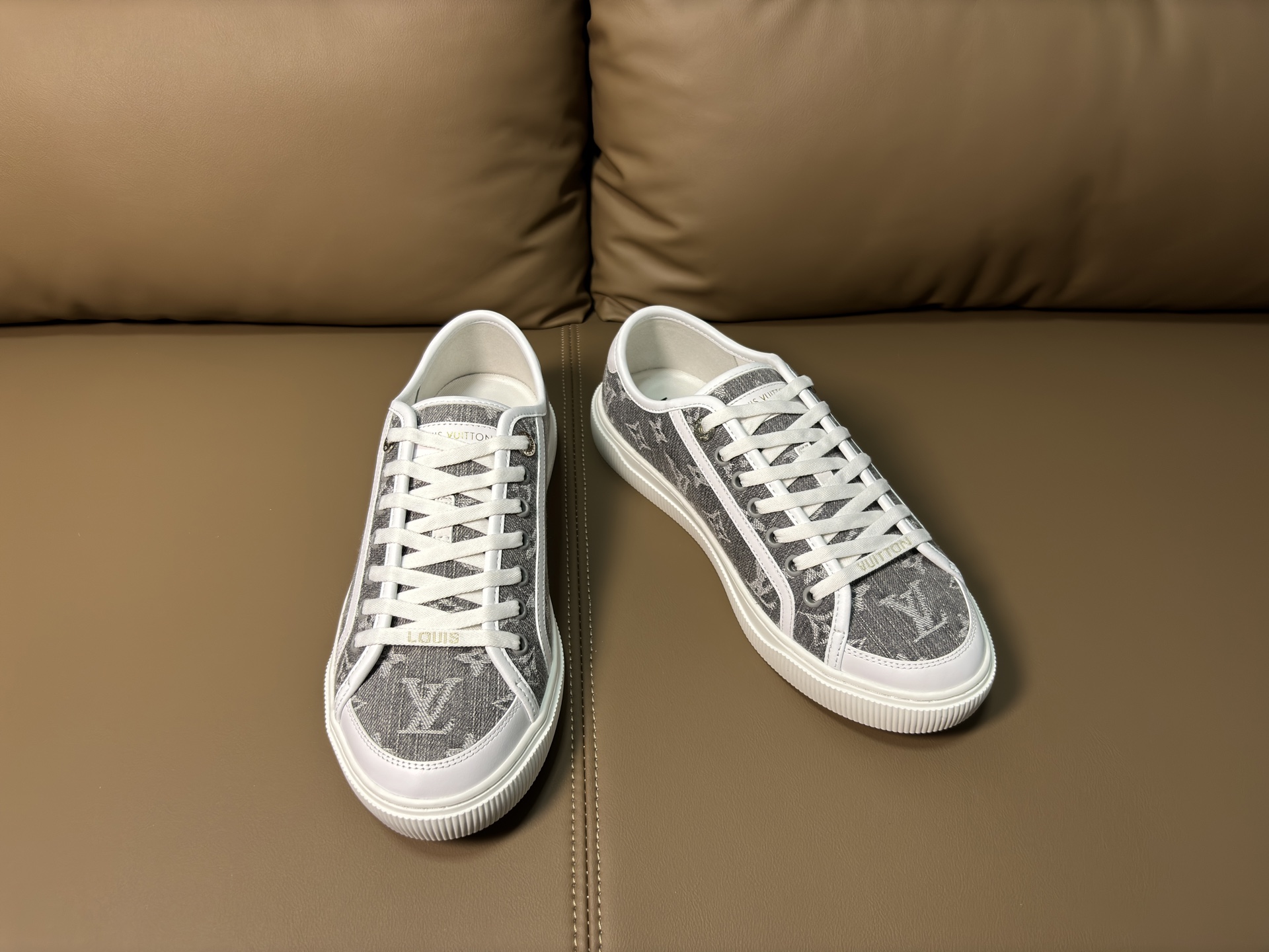 LV Style Leather Men's Shoes Lookbook Reference image 2