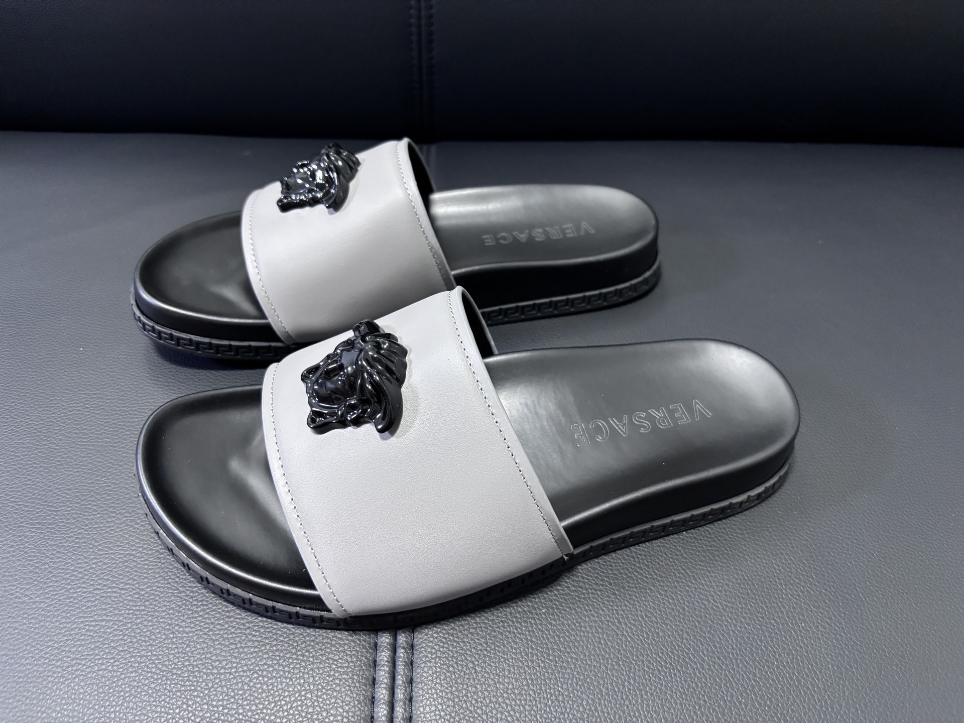 Versace Style Leather Men's Shoes style reference detail image 6 from source 781476