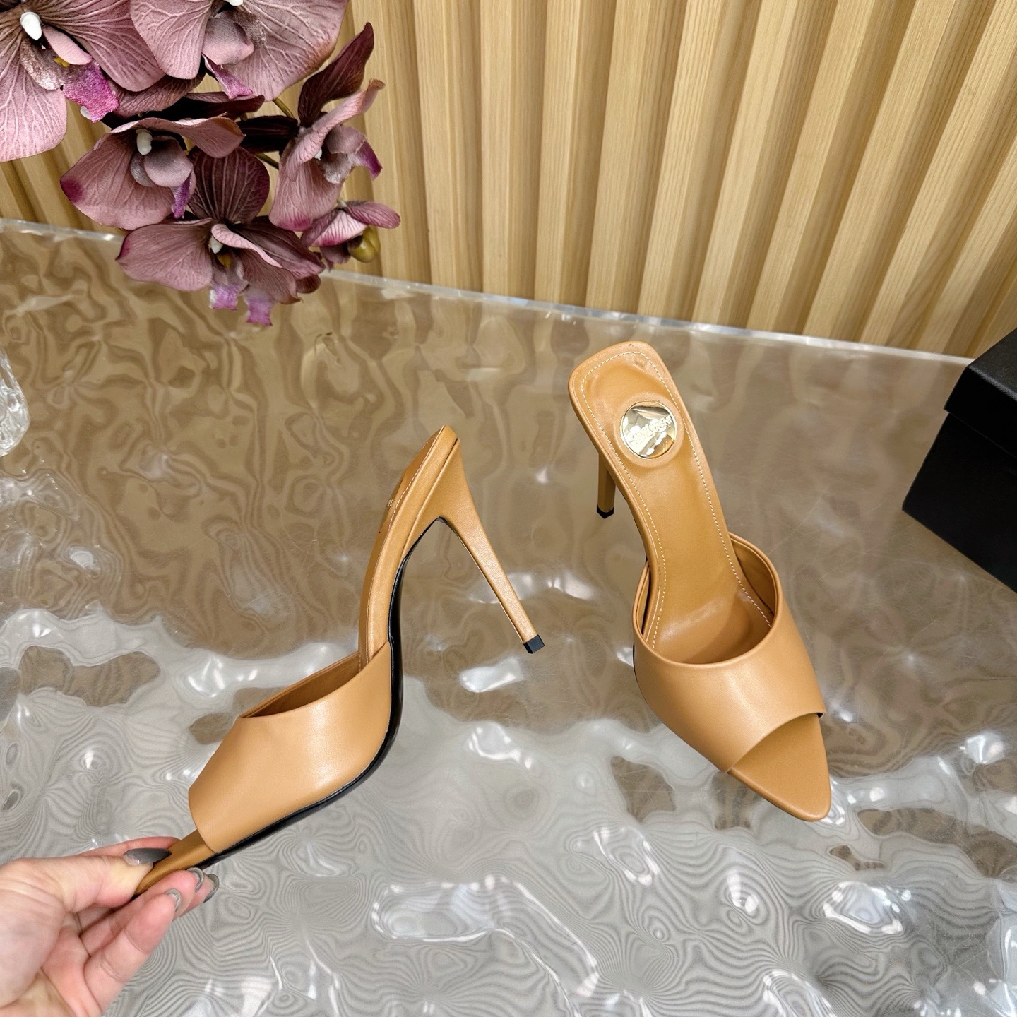 NO:749147,ysl,high heels slippers,saint laurent,high heels,slippers19860909ysl,高跟鞋拖鞋,saint laurent,high heels,slippers,Women's Shoes